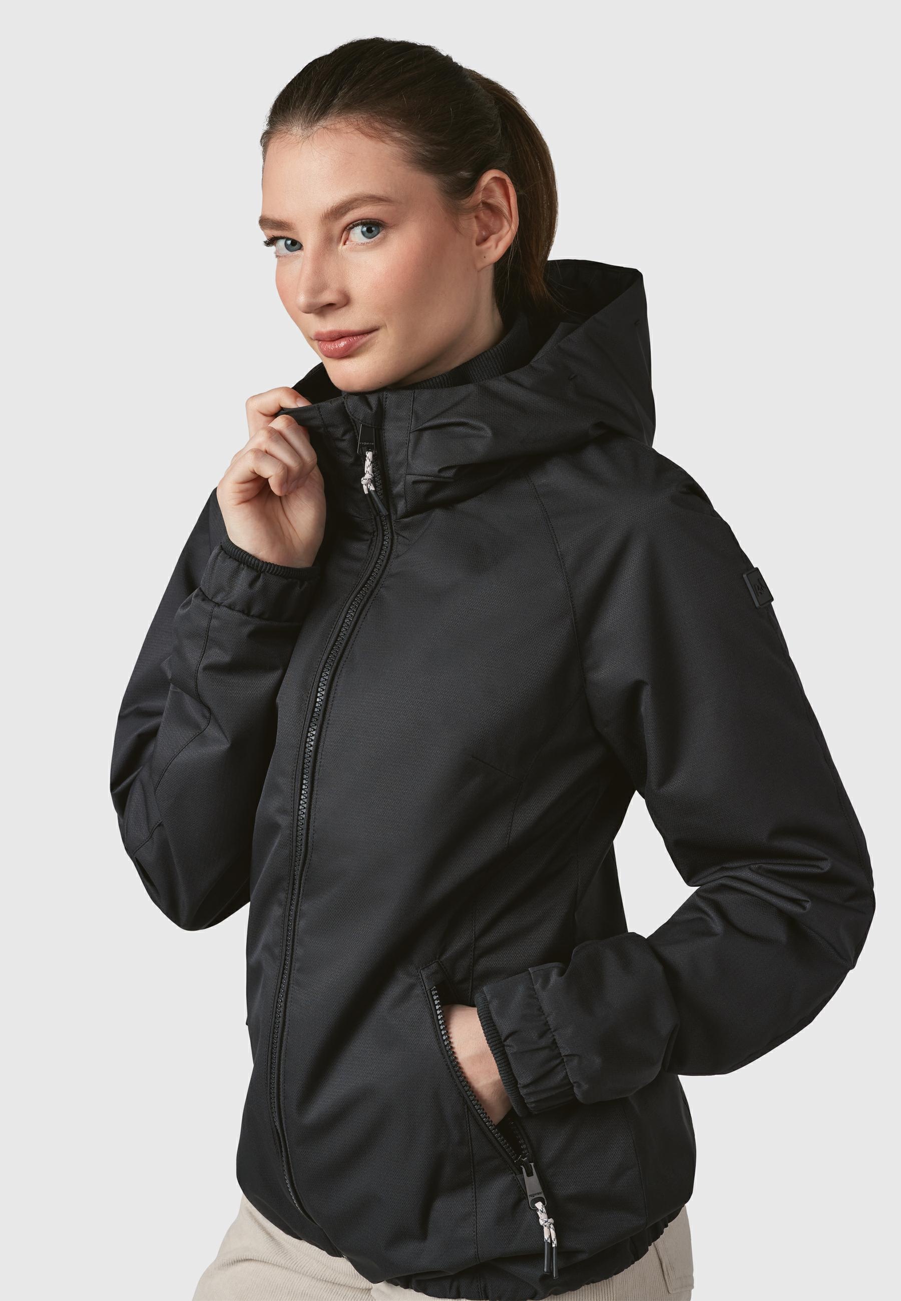 Ragwear Outdoorjacke »Dizzie Tech«, mit Kapuze, Wasserdichte Damen Übergangsjacke mit großer Kapuze
