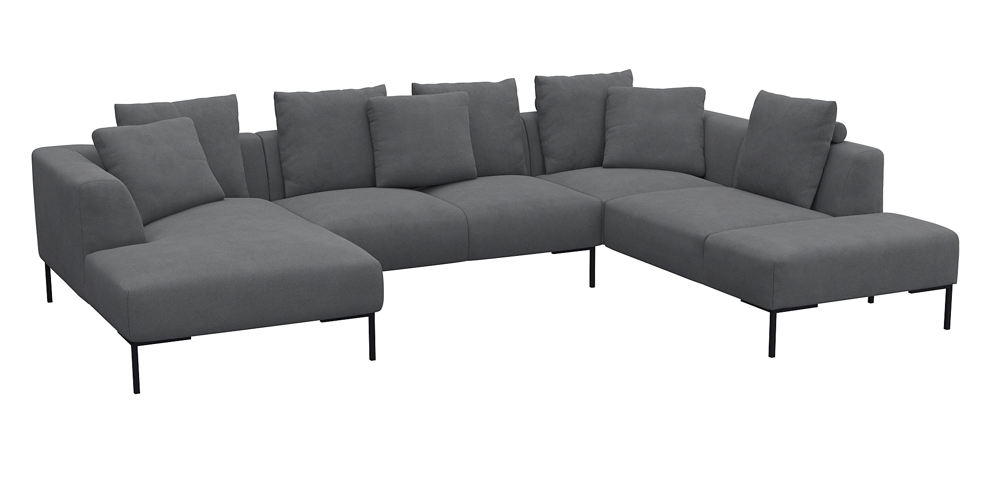 FLEXLUX Ecksofa "Sava U-Form, bequem und komfortabel durch den hochwertigen günstig online kaufen