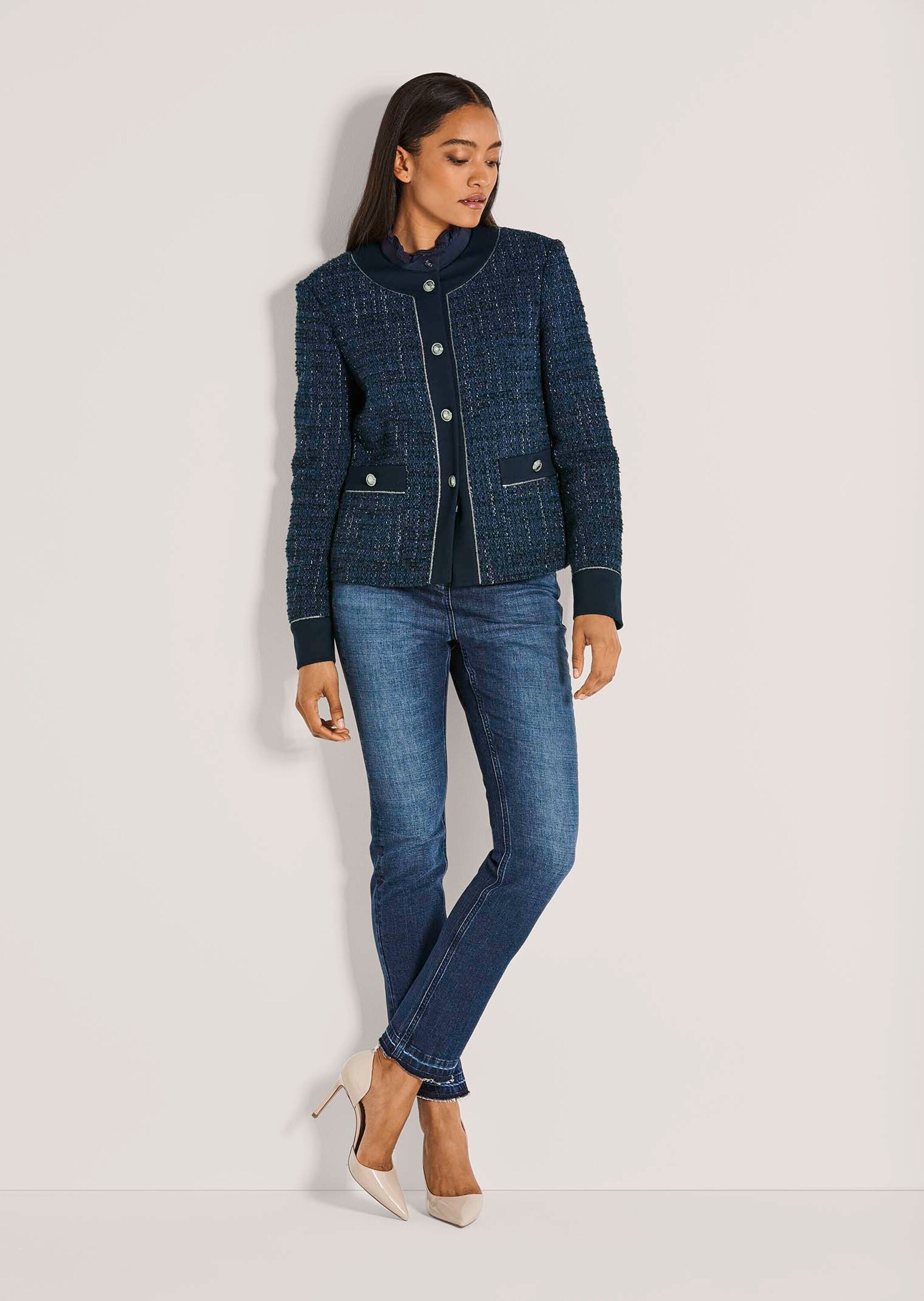 MADELEINE Jackenblazer "Tweed-Blazer Eleganter Damenblazer mit kurzem Schni günstig online kaufen