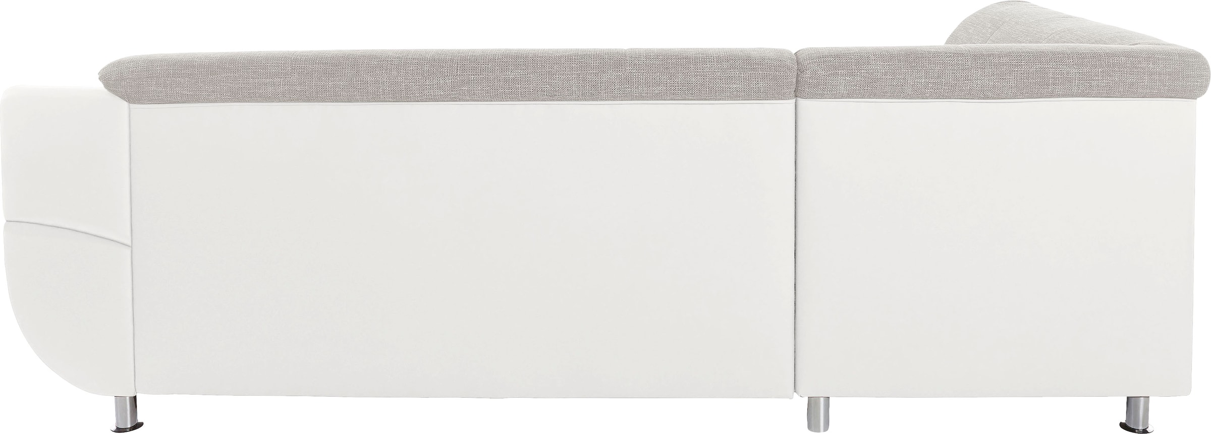 TRENDMANUFAKTUR Ecksofa »Rondo 3, zeitlos und bequem, Materialmix, breite Armlehnen, L-Form«, wahlweise mit Federkern für mehr Komfort, wahlweise mit Bettfunktion