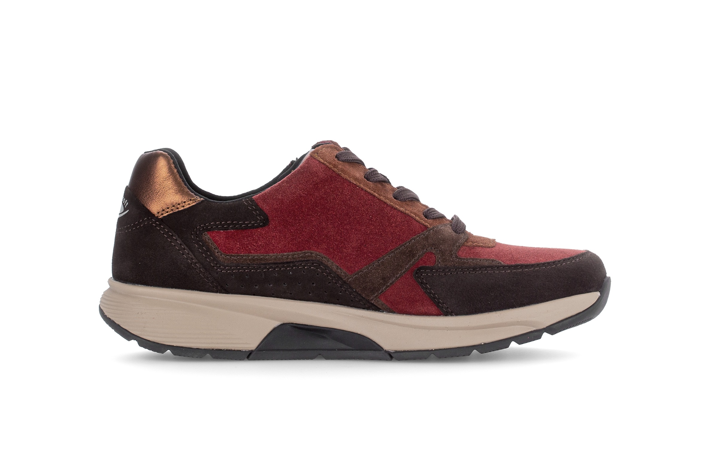 rollingsoft Keilsneaker  Halbschuh, Schnürer mit Kontrastbesätzen