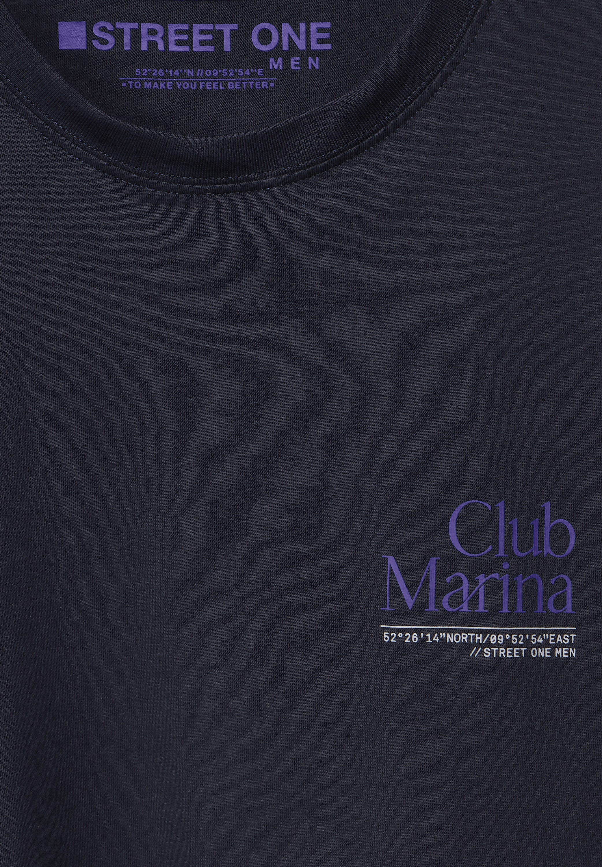 STREET ONE MEN T-Shirt, aus reiner Baumwolle