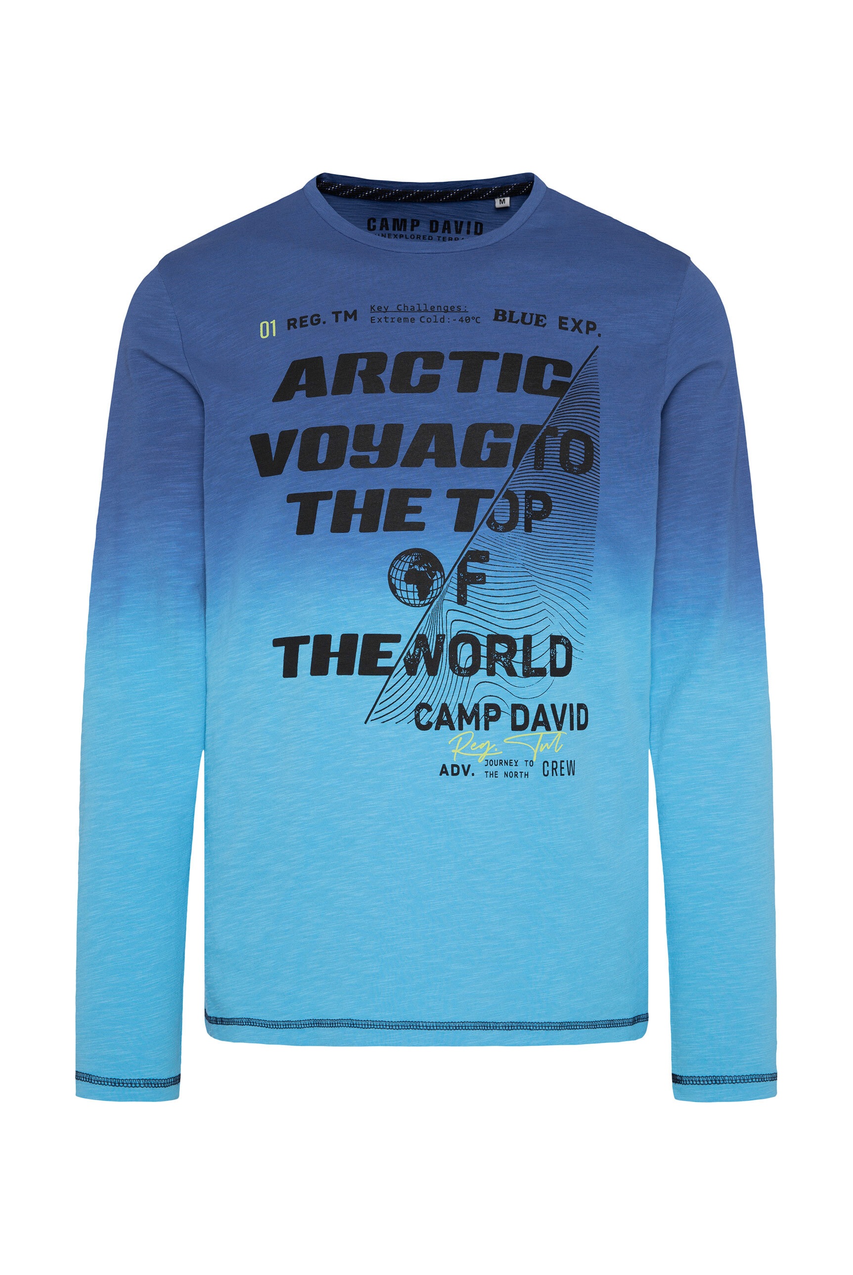 CAMP DAVID Langarmshirt, aus Baumwolle