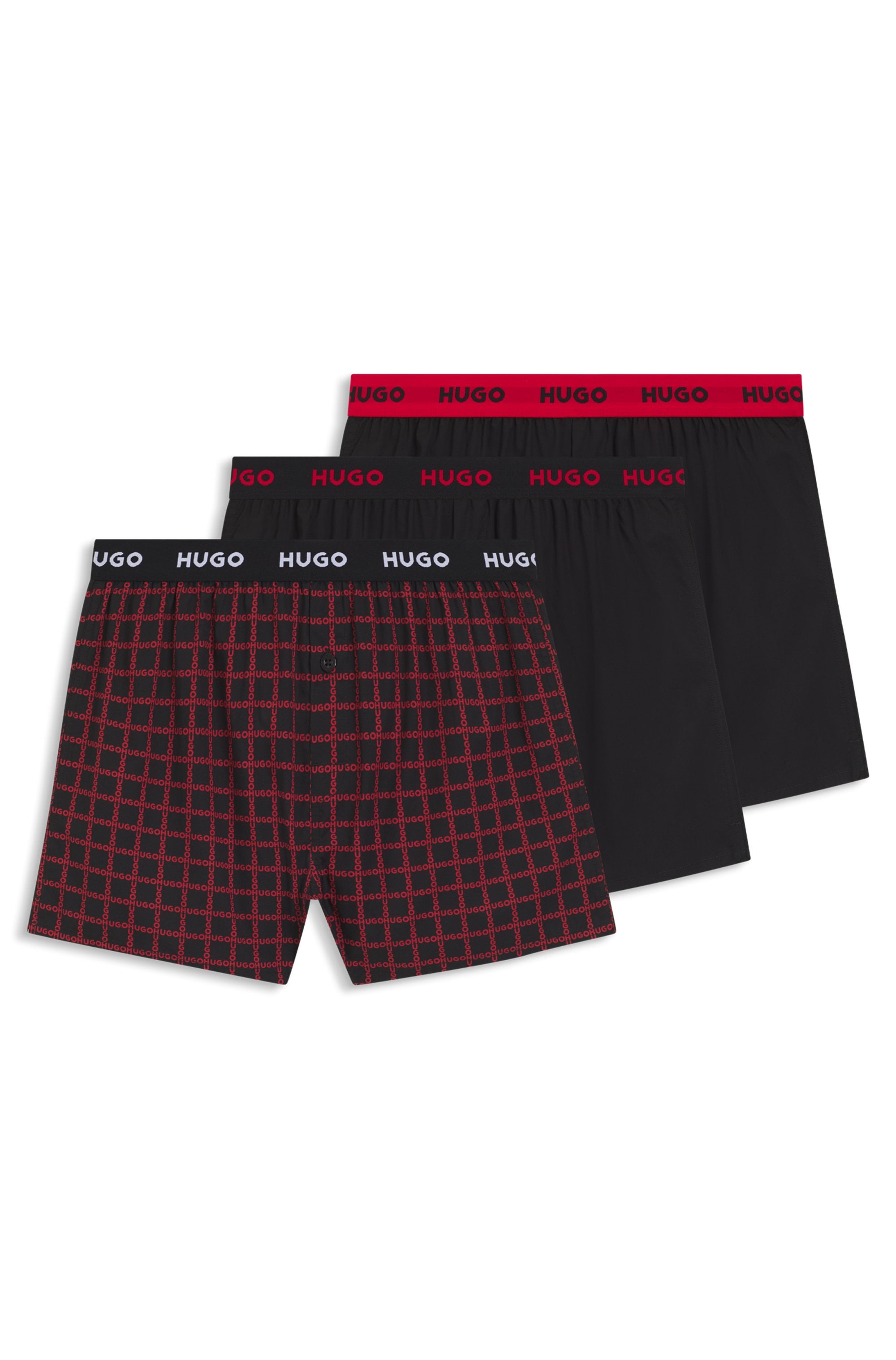 HUGO Underwear Webboxer "WOVEN BOXER TR" Packung, 3er-Pack, 3 Stk. tlg., We günstig online kaufen