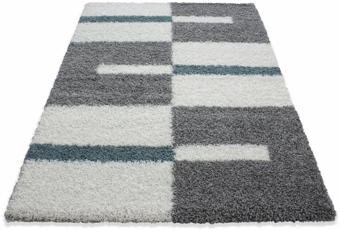 Ayyildiz Teppiche Hochflor-Teppich »Gala Shaggy 2505«, rechteckig, 30 mm Höhe, Langflor, Läufer, alle Räume, Wohnzimmer