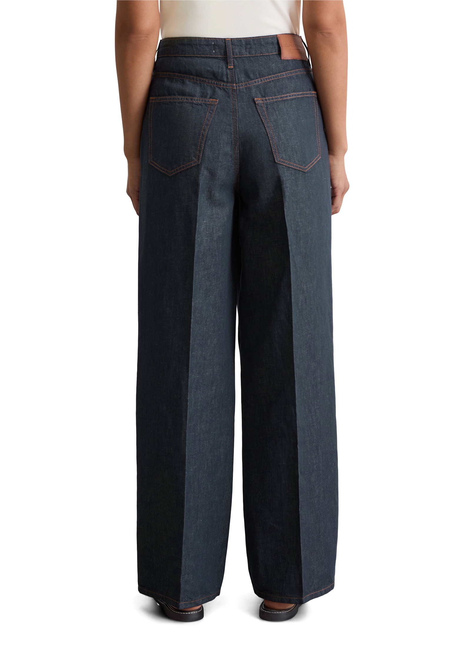 Marc O'Polo Weite Jeans »aus Baumwolle-Leinen-Mix«
