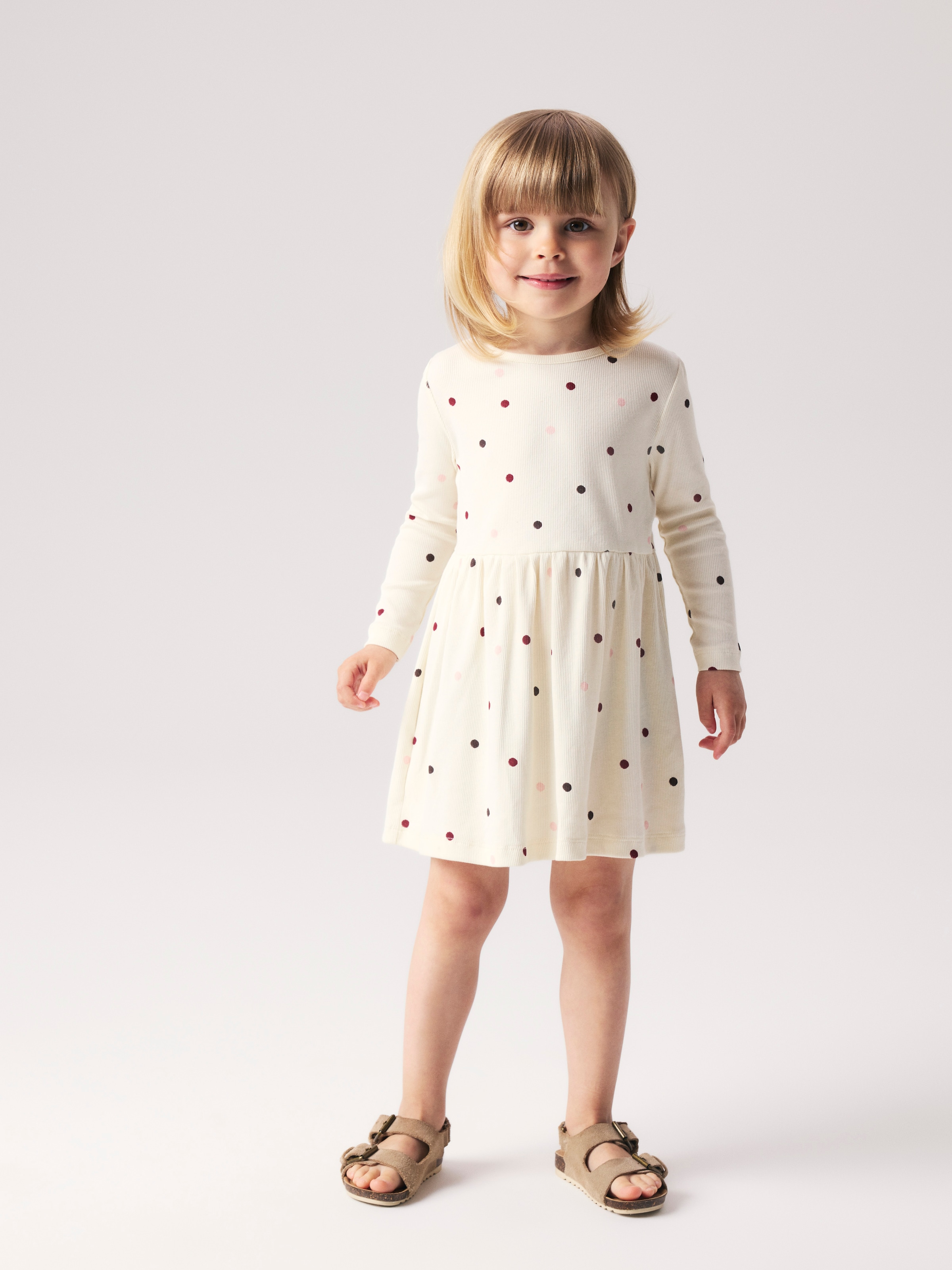 Name It Jerseykleid "NMFNUTTI LS DRESS NOOS" Baumwollmischung, regular fit