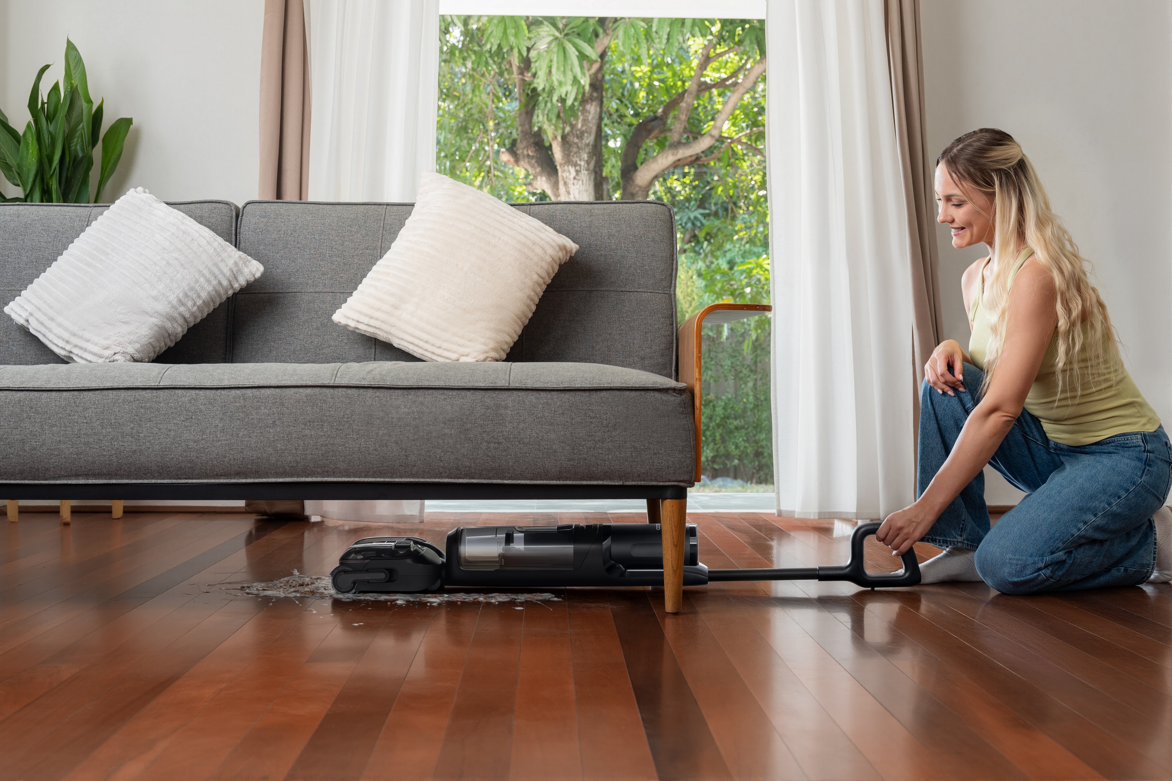 Tineco Nass-Trocken-Sauger »FLOOR ONE Switch S7 Stretch Premium, mit 85°Grad Heißluft-Trocknung,« für Tierhaare & Allergiker, Teppich & Hartboden