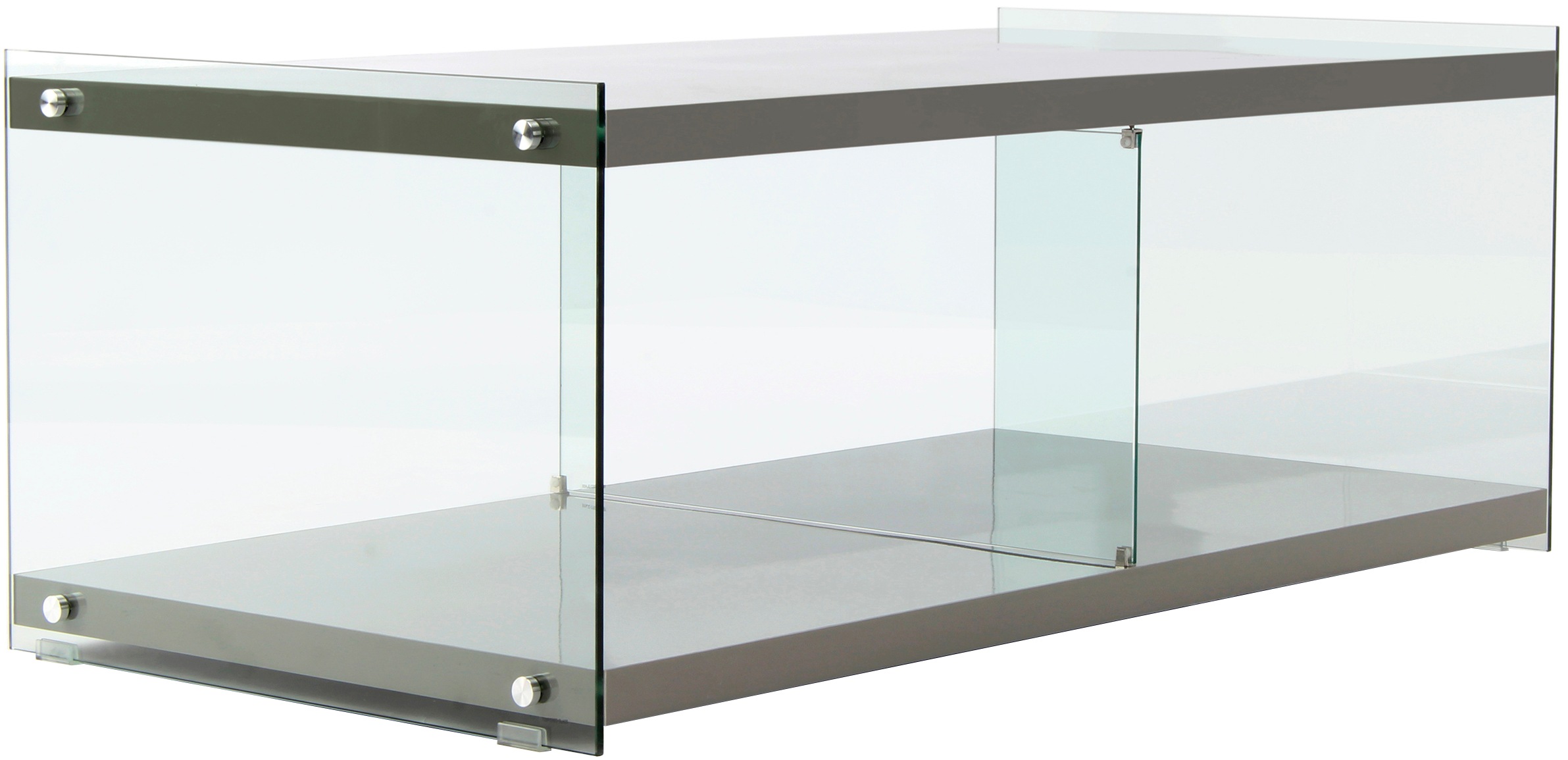 Kayoom "TV-Tisch Elementary, eckige Form, viel Ablagefläche" 1 Stk. tlg. TV-Tisch, gehärtetes Glas, pflegeleicht