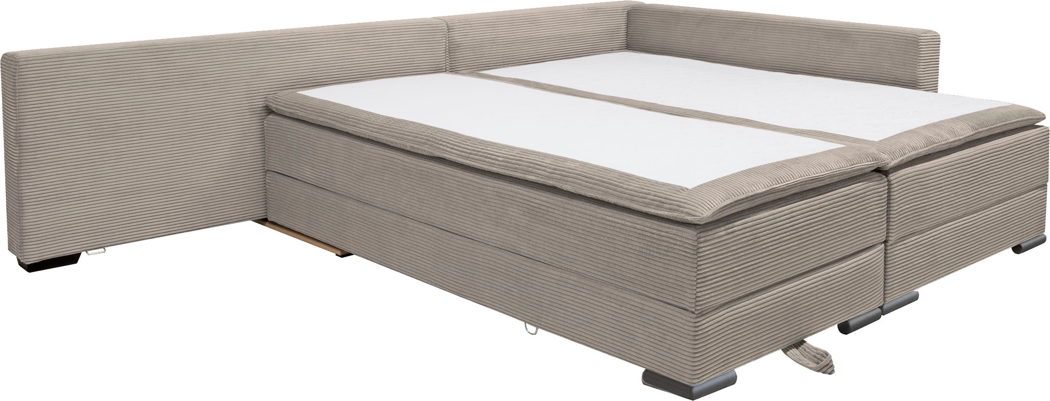 INOSIGN Ecksofa, inklusive Bettfunktion und Bettkasten