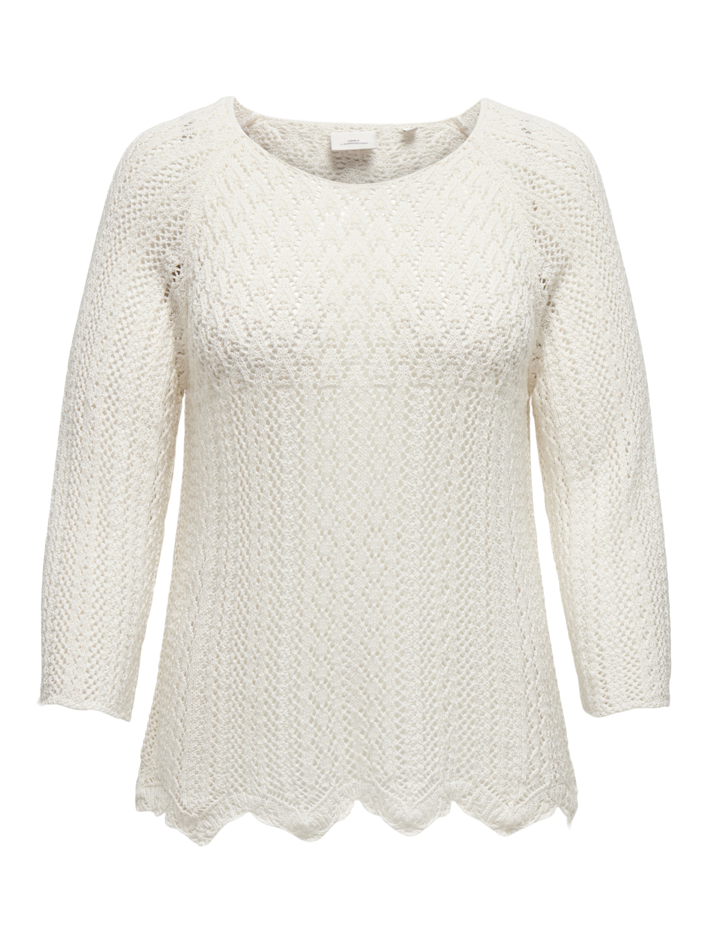 ONLY CARMAKOMA Strickpullover »CARNOLA LIFE 3/4 PULLOVER KNT NOOS«