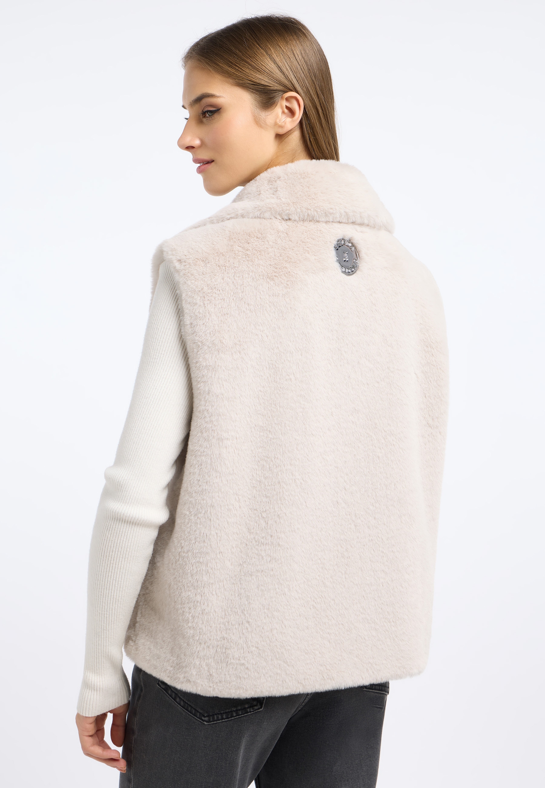 Frieda & Freddies Fellimitatweste »Fake Fur Vest / Leo«