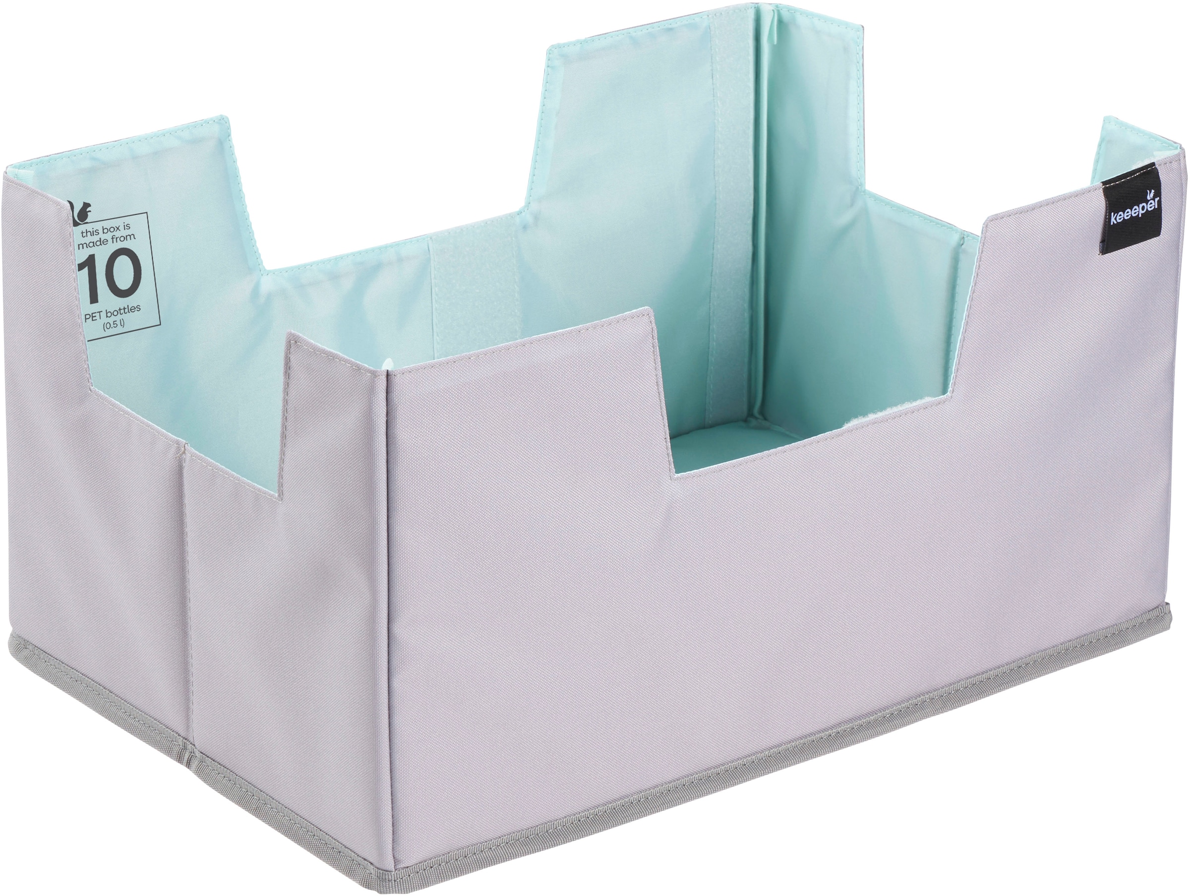 keeeper Faltbox »nea, faltbarer Einkaufsorganizer für Klappboxen«, (1 St.), aus recycelten PET-Flaschen