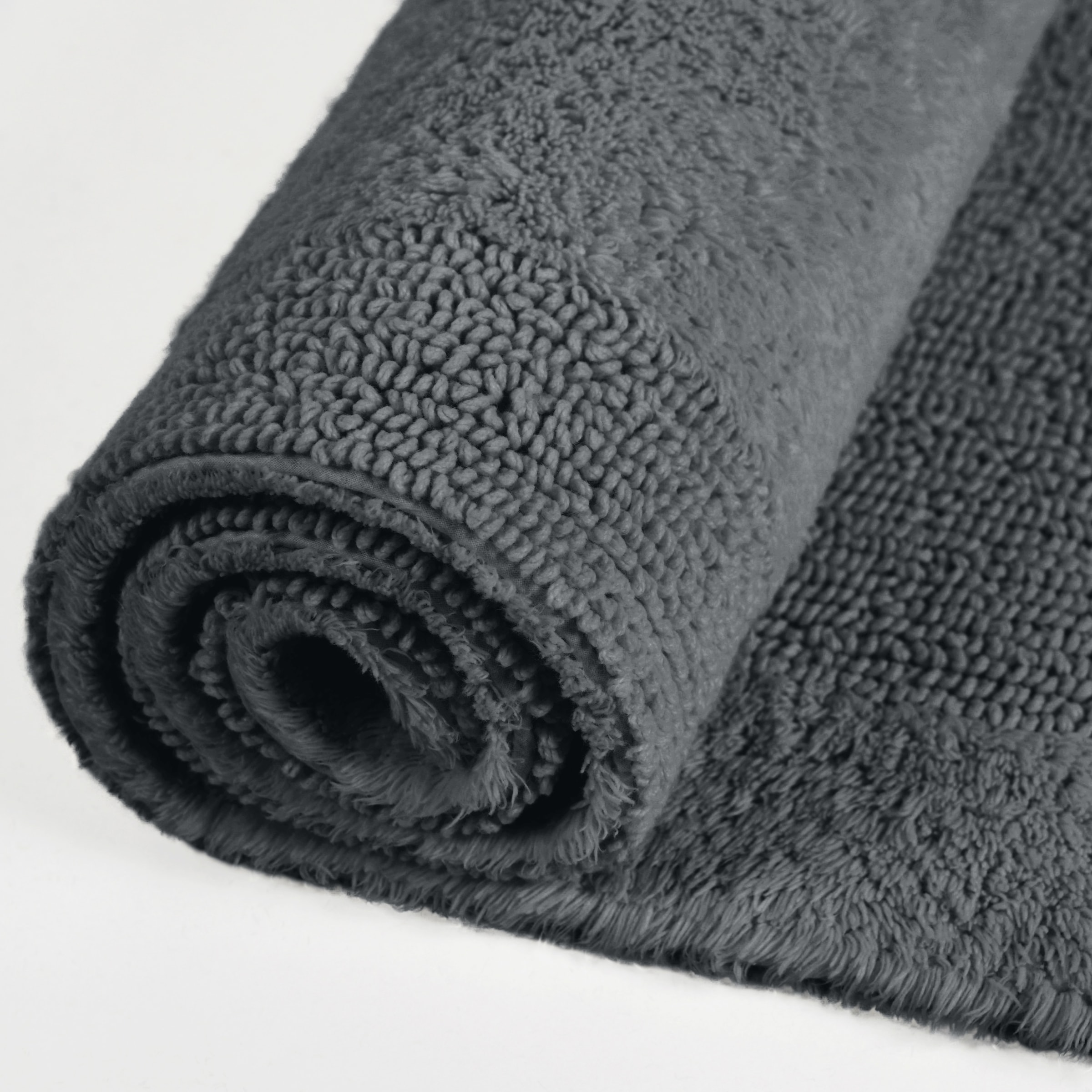 my home Badematte »Kapra, Badvorleger, Badezimmer Teppich«, beidseitig nutzbar-fußbodenheizungsgeeignet-strapazierfähig, mit Bordüre, Badteppich, Badematte, Baumwolle