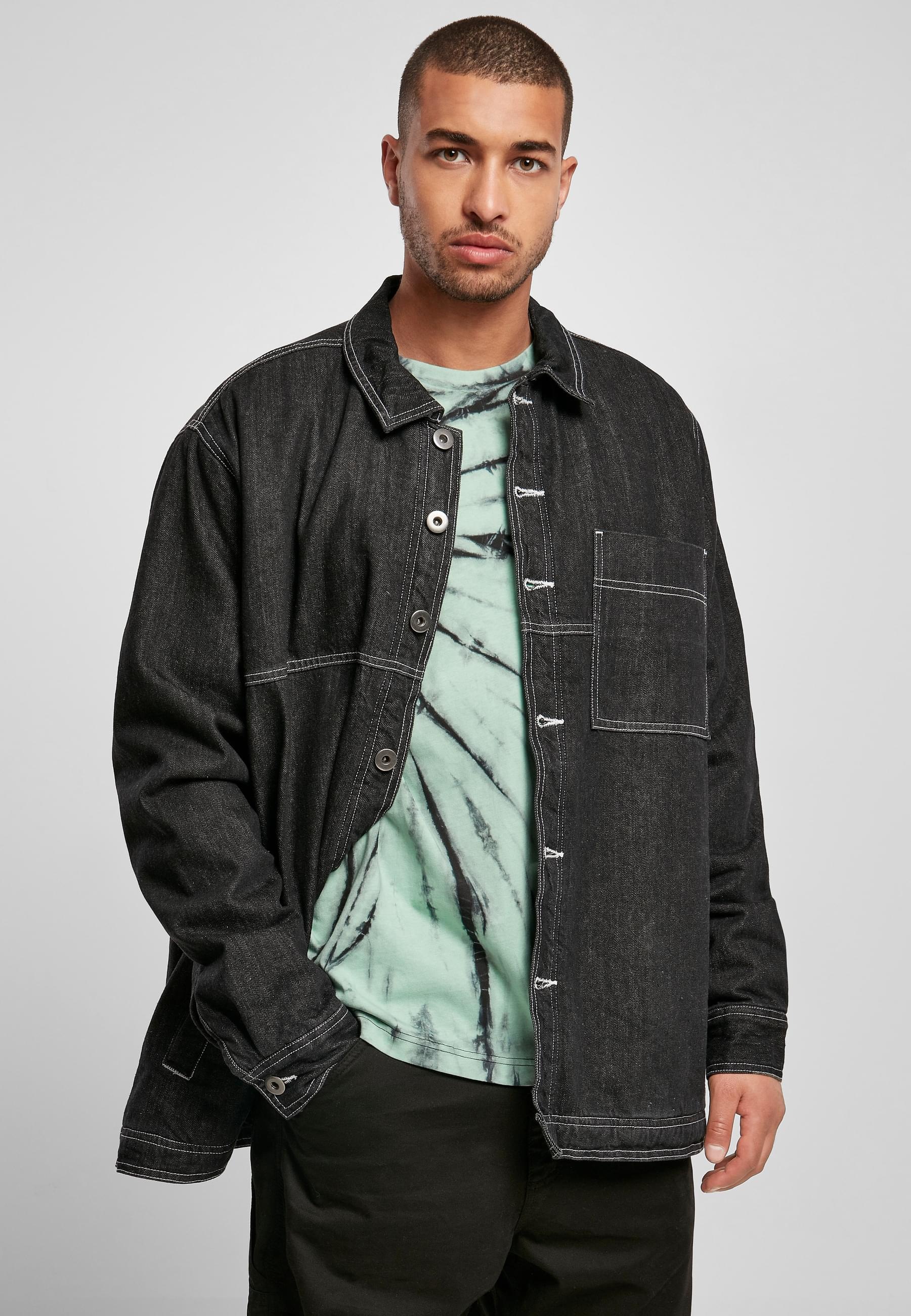 URBAN CLASSICS Allwetterjacke »Urban Classics Herren Oversized Trucker Jacket«, (1 St.), ohne Kapuze