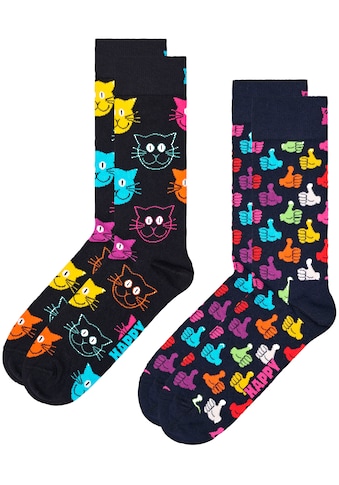 Happy Socks  Socken Cat & Thumbs Up Pack