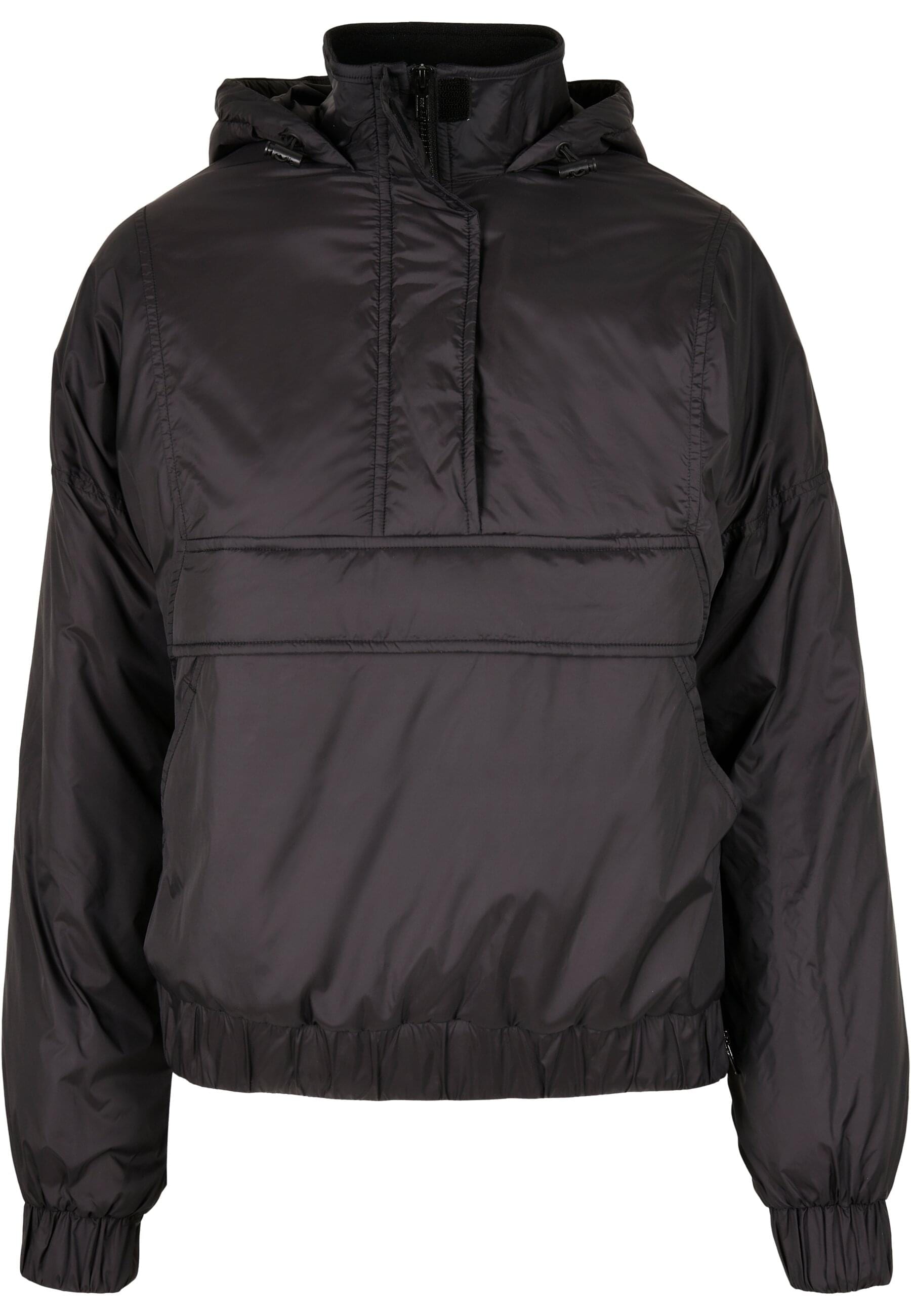 URBAN CLASSICS Allwetterjacke "Urban Classics Damen Ladies Panel Padded Pull Over Jacket", (1 St.), mit Kapuze