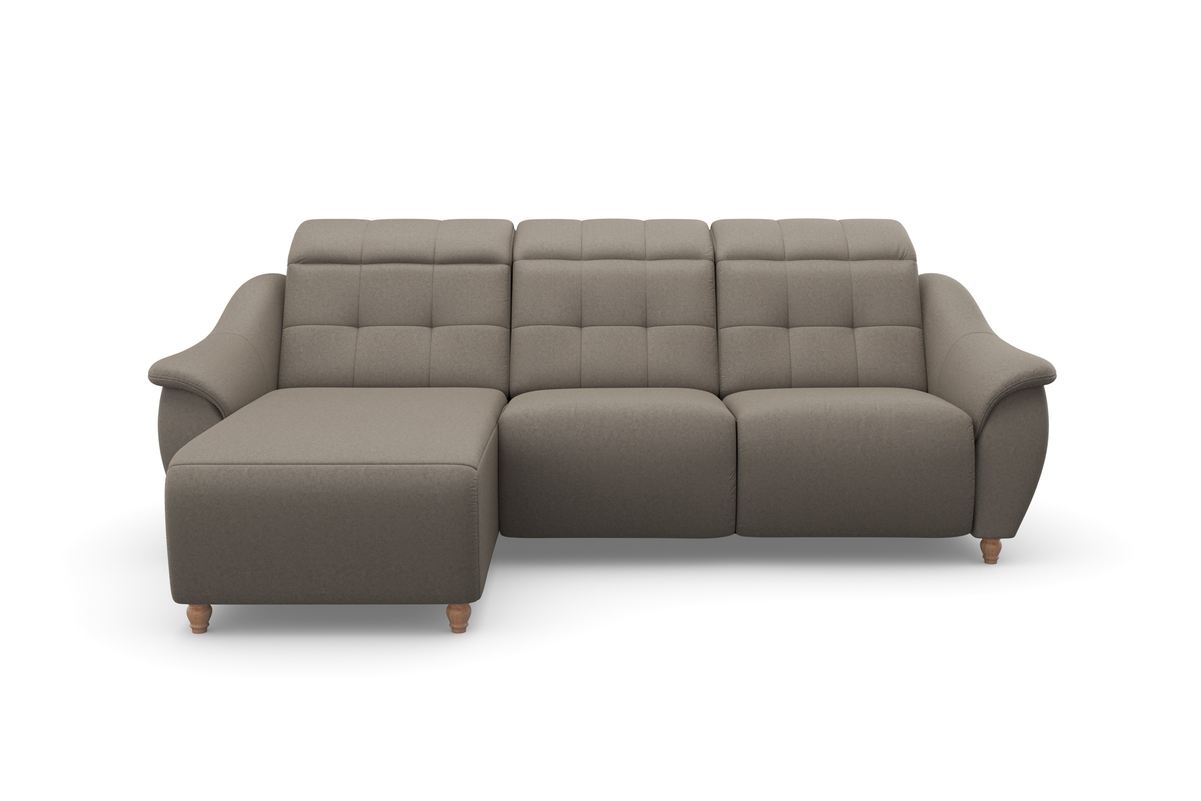 Home affaire Ecksofa "Boston L-Form" Kopfteilverstellung an jeder Sitzfläch günstig online kaufen