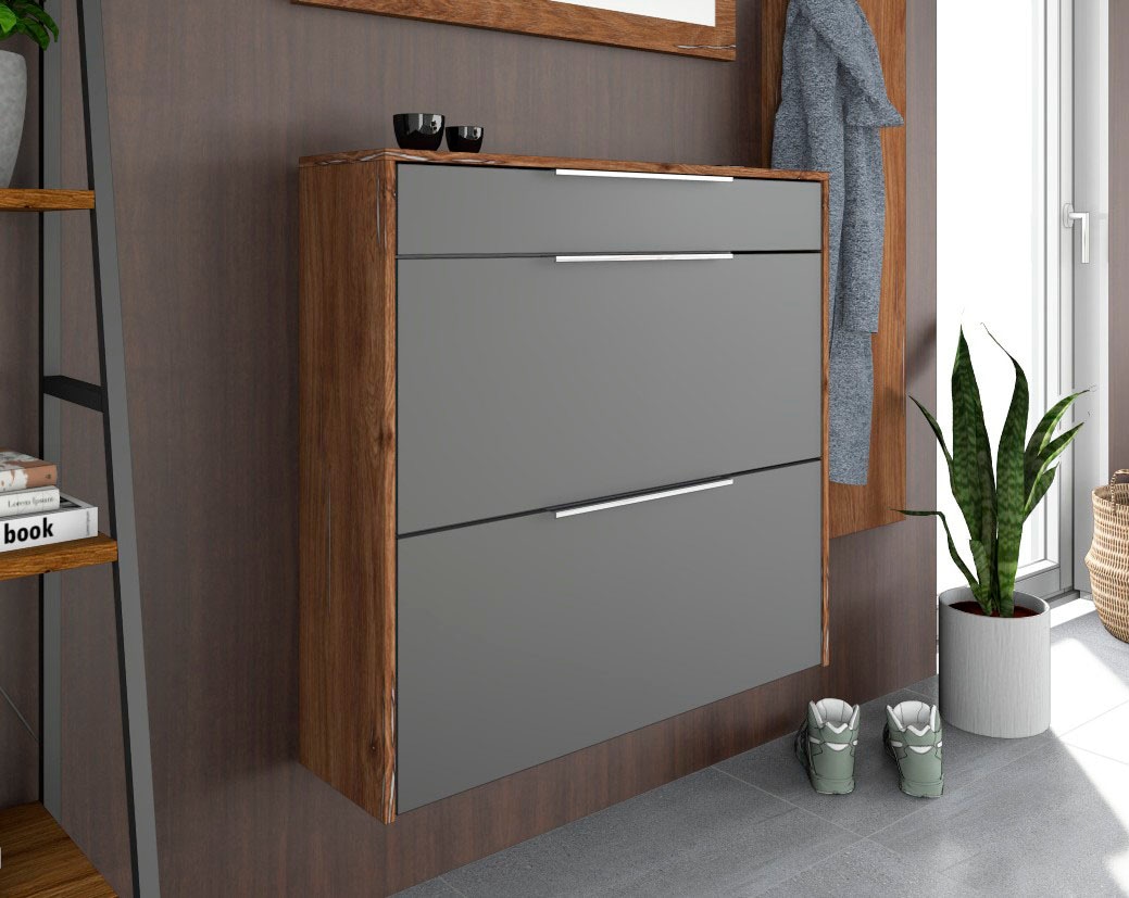 borchardt Möbel Schuhschrank »Oliva« Wandmontage, stehende Montage & Glasböden  unter Mehr aus der Serie