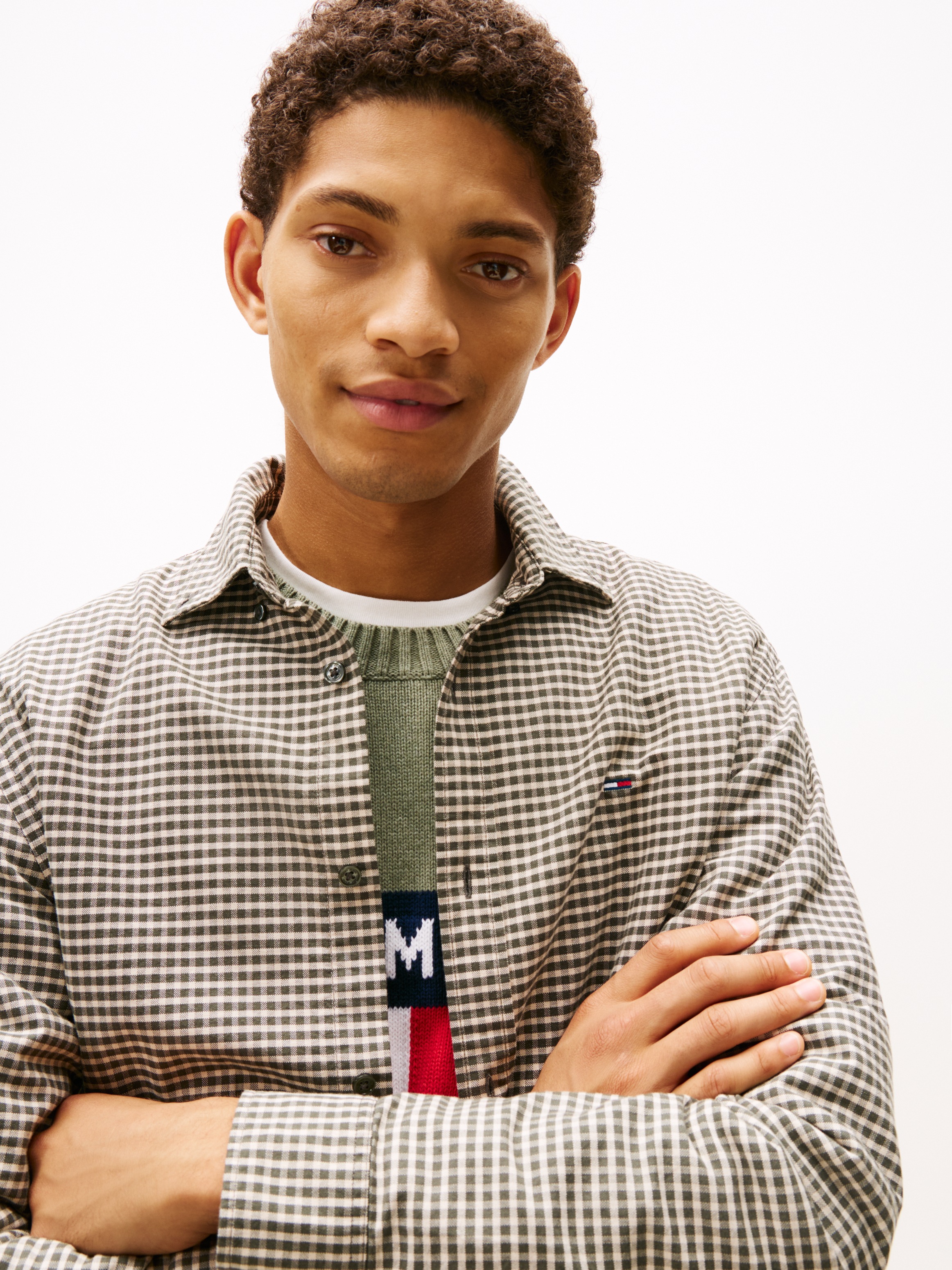 Tommy Jeans Langarmhemd "TJM OXFORD CHECK", regular fit, Karohemd, Button-d günstig online kaufen