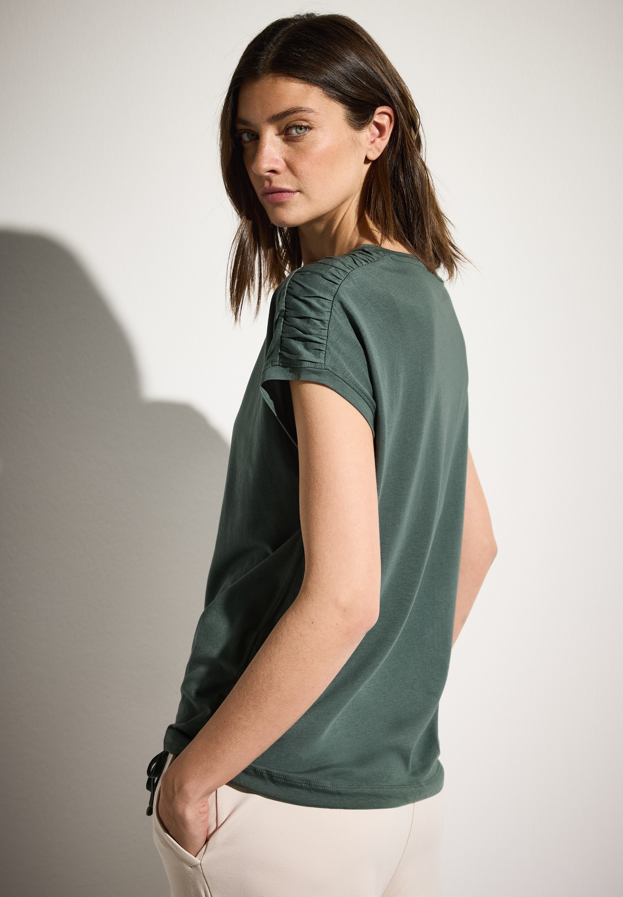 Cecil T-Shirt, mit Tunnelzug am Saum