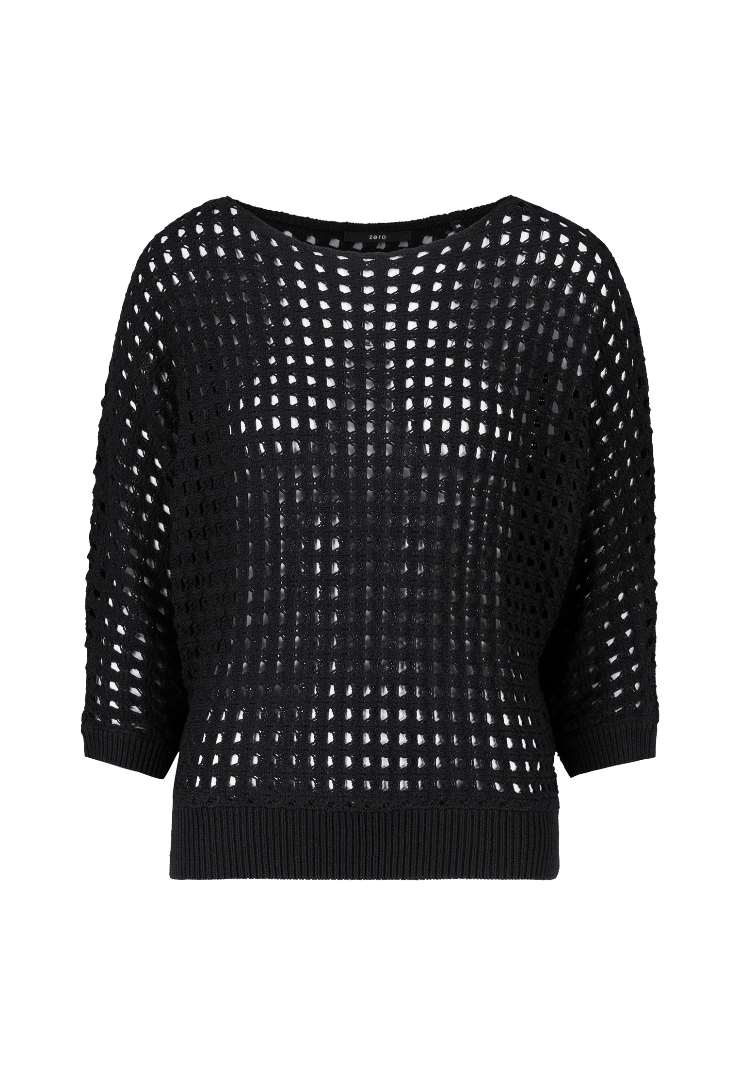 Zero Strickpullover "zero Damen Pullover mit Lochmuster", (1 tlg.), Lochmus günstig online kaufen