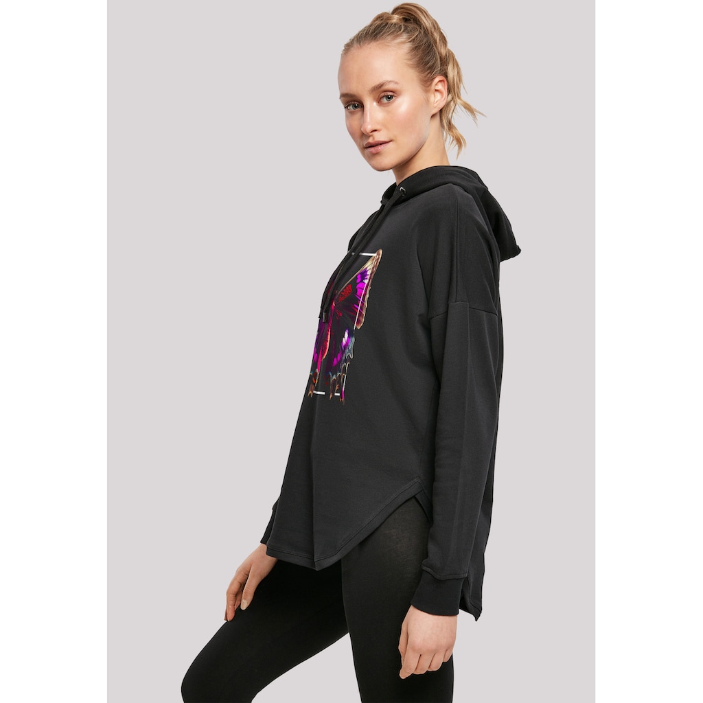 F4NT4STIC Kapuzenpullover »Pink Schmetterling OVERSIZE TEE«