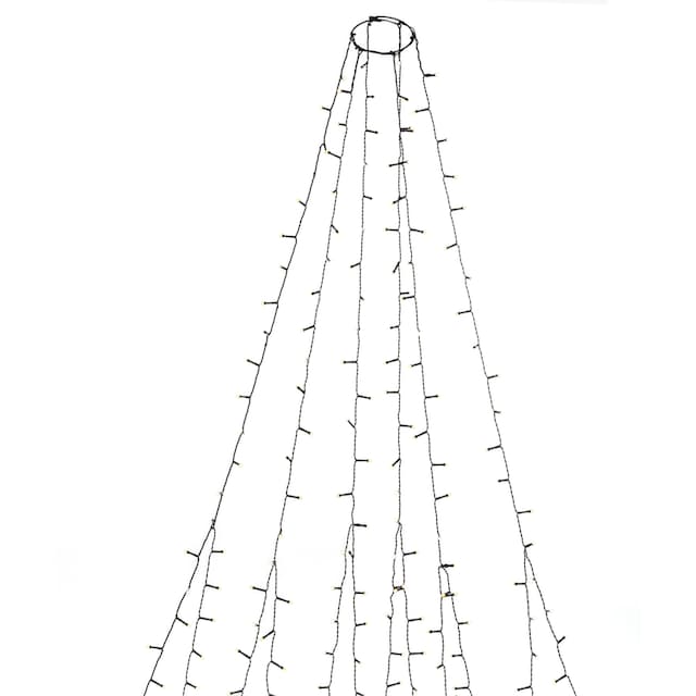 KONSTSMIDE LED-Baummantel »Weihnachtsdeko aussen, Christbaumschmuck«, 270  St.-flammig, LED Lichterkette 6 Stränge à 45 gefrostete Dioden | BAUR