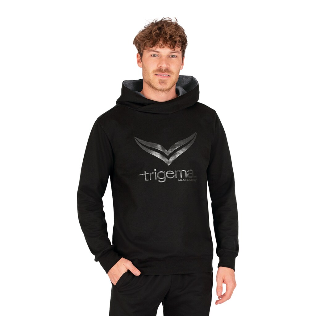 Trigema Kapuzensweatshirt »TRIGEMA Kapuzenshirt mit großem TRIGEMA-Print« Trigema Kapuzensweatshirt »TRIGEMA Kapuzenshirt mit großem TRIGEMA-Print«