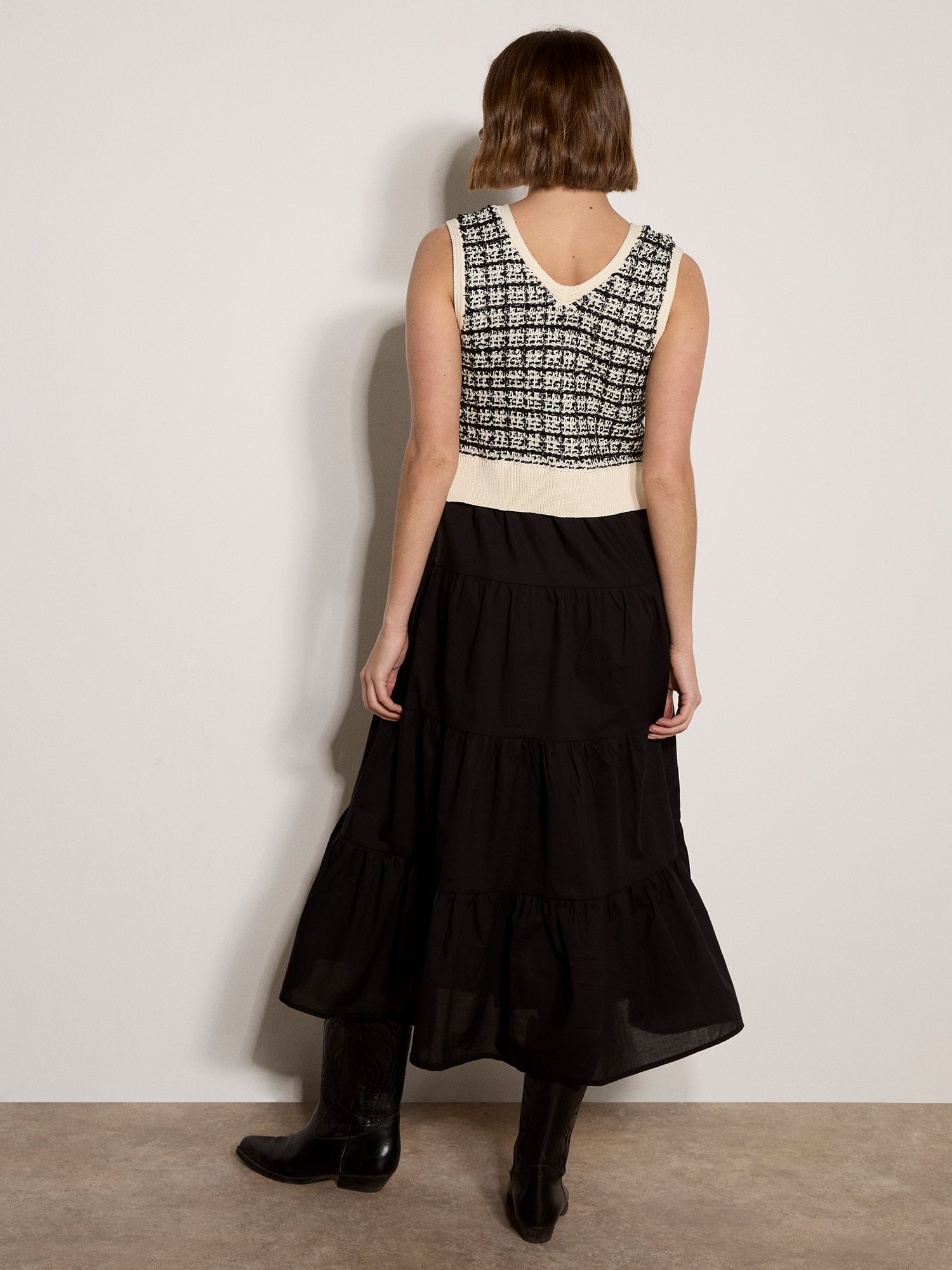 Apricot Midikleid »Tanktop-Midi-Kleid in Lagenoptik« mit gerippten Details