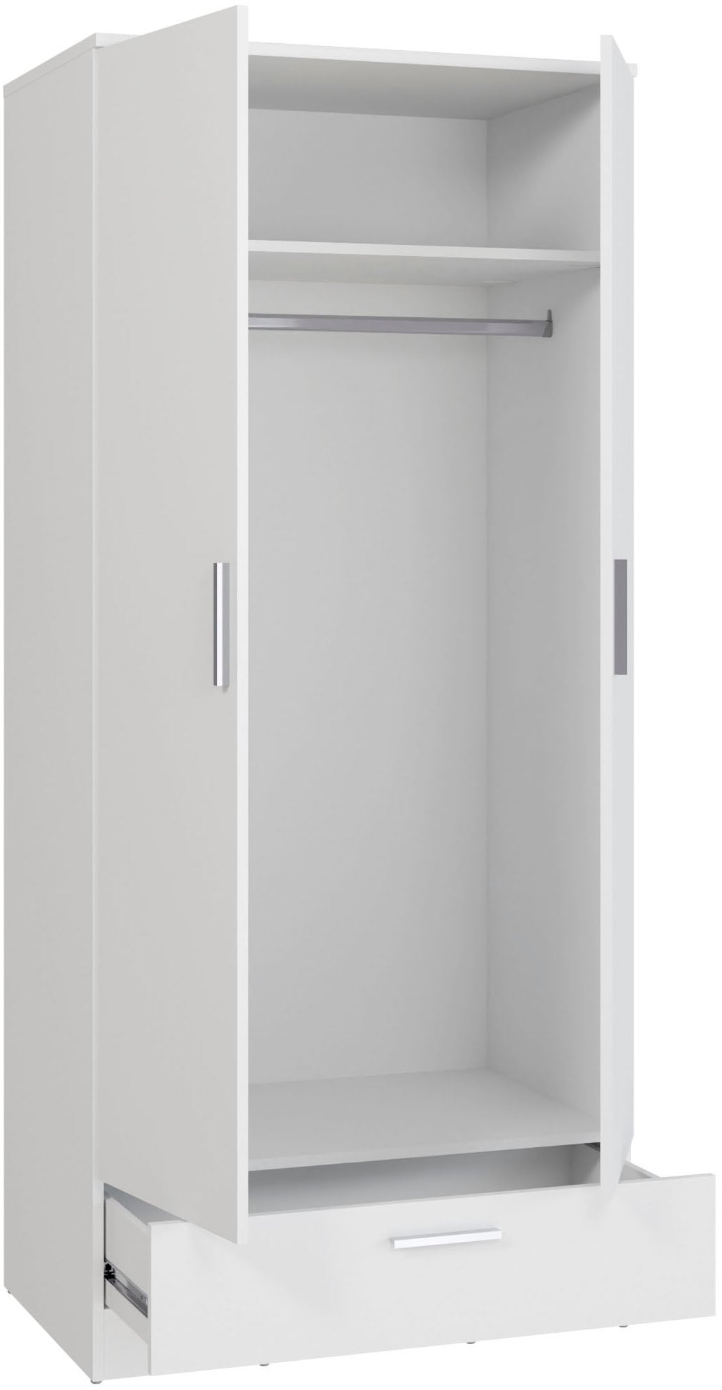 FORTE Kleiderschrank »Drehtürenschrank, Schublade, viel Stauraum« B/H/T 79,9/181/52,7, Schublade, Stauraum, FSC