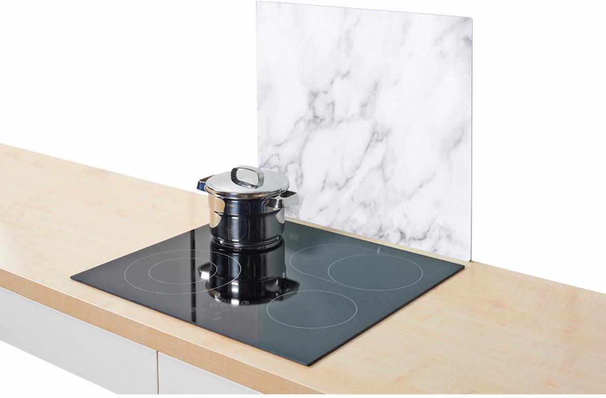 Thumbnail - Zeller Present Herdblende-/Abdeckplatte "Marmor" Silikonfüßen
