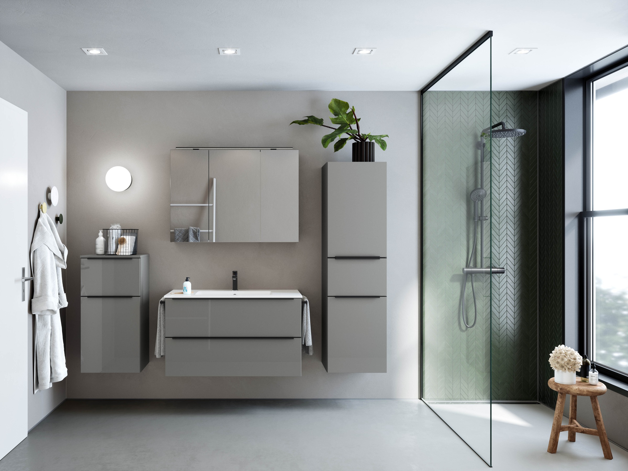 nobilia Waschtisch-Set "Levere" vormontiert, mit Soft-Close, 1 Stk. tlg. günstig online kaufen