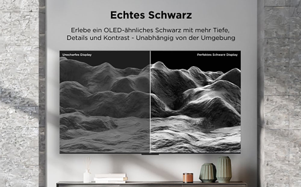 TCL Mini-LED-Fernseher »85Q8CX7« 215 cm/85 ″ Smart-TV Audio von Bang & Olufsen, Smart TV, Apple TV, 144Hz, 4K, Dolby Vision