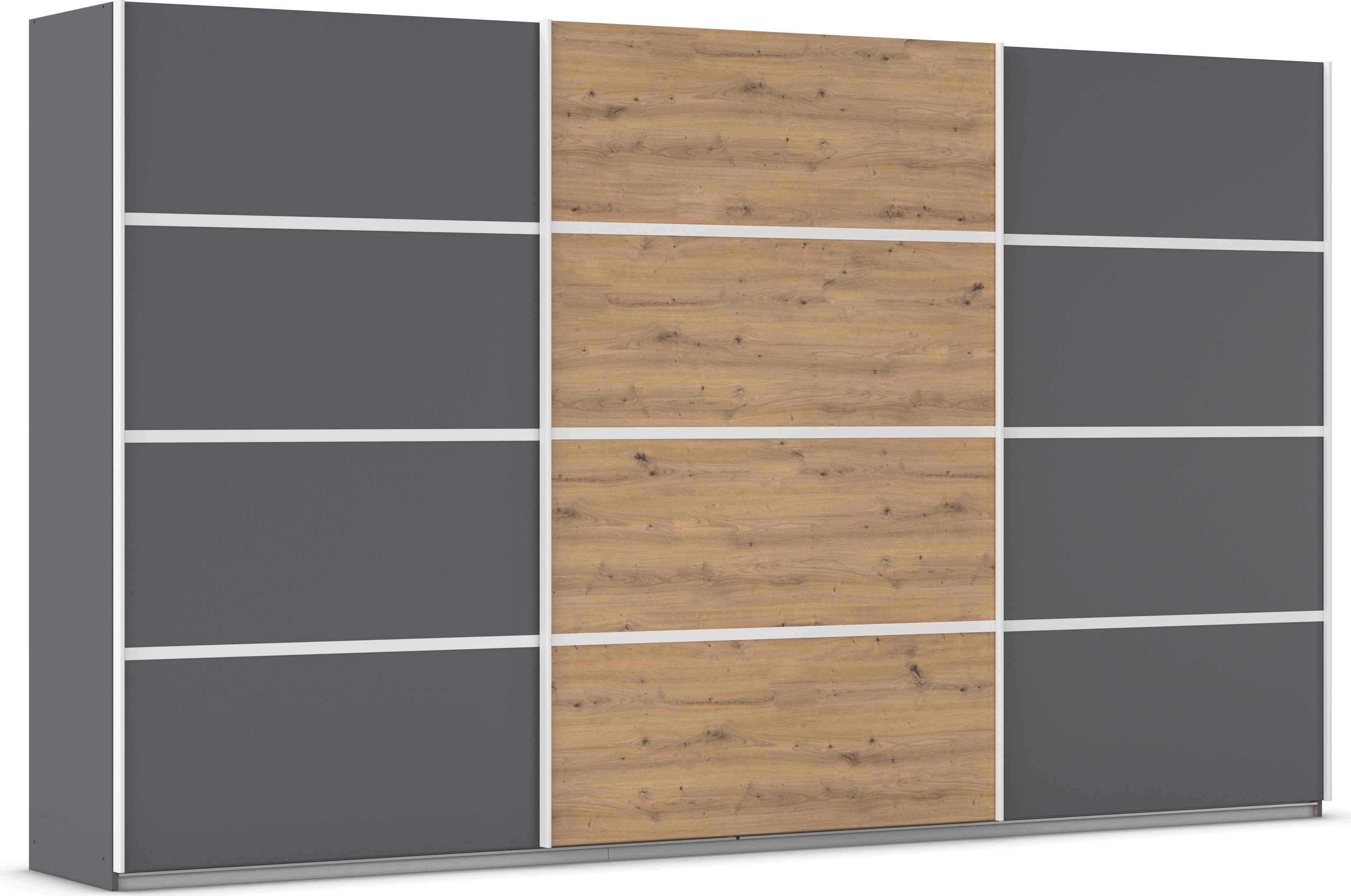 OTTO home Kleiderschrank "Mehrzweckschrank Aktenschrank Möbel Mietswohnung Schlafzimmer AVOLA" 3 verschiedene Ausstattungen BASIC/CLASSIC/PREMIUM (inkl. SOFT-CLOSE), mit eleganten Zierleisten in Chrom, Schwarz oder Weiß MADE IN GERMANY