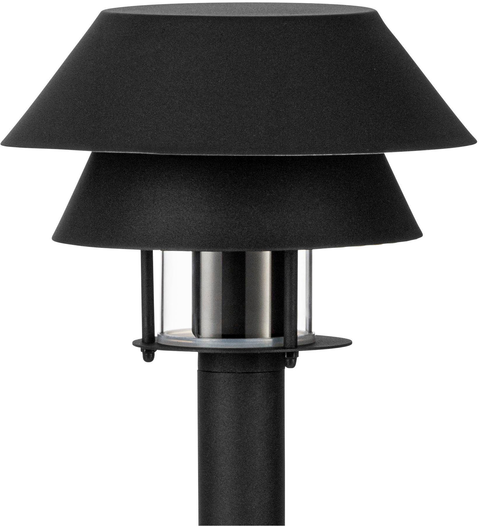 EGLO LED Außen-Stehlampe »Chappera Stehlampe, Außenleuchte aus Metall und Glas, E27, IP65, Lampe« E27 1 Stk. Stehleuchte - H80 x Ø22 cm - schwarz, weiß - 1X40W exkl.