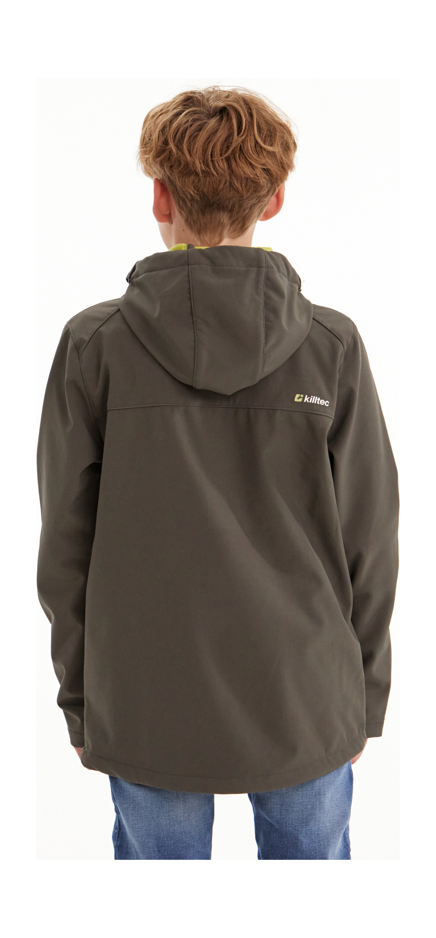 Killtec Softshelljacke »Boys Softshelljacke«, Wasserabweisende Softshelljacke mit Kapuze, Fleece