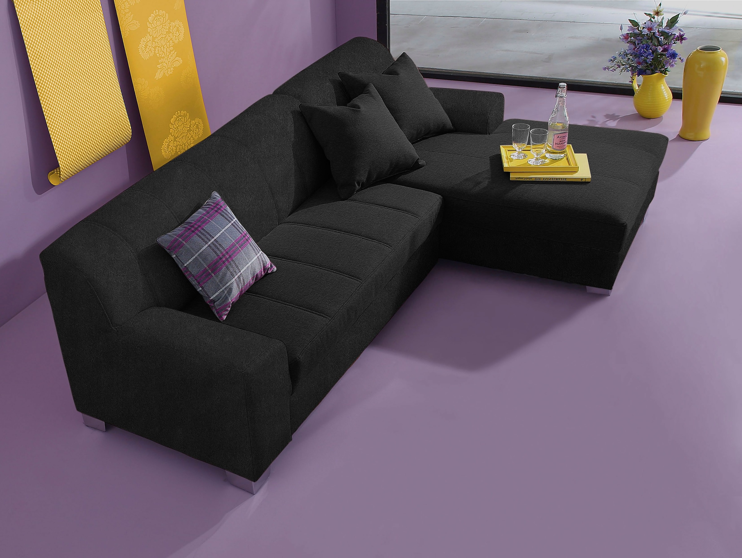 INOSIGN Ecksofa "Anzio, elegant und gemütlich, Breite 239cm, L-Form", wahlw günstig online kaufen