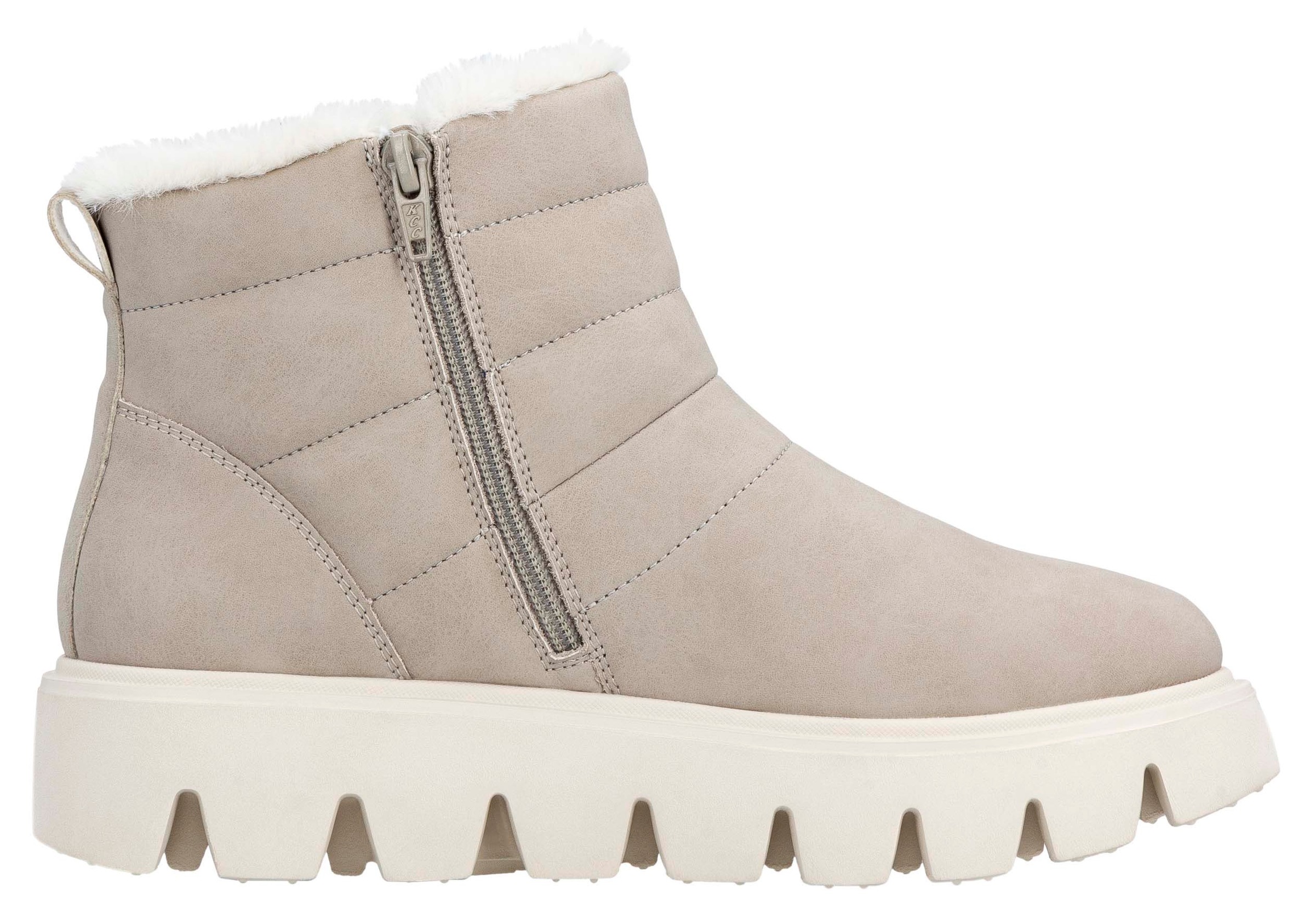 RIEKER Sport Winterboots, Schlupfboots, Stiefelette mit herausnehmbarer Soft-Einlage