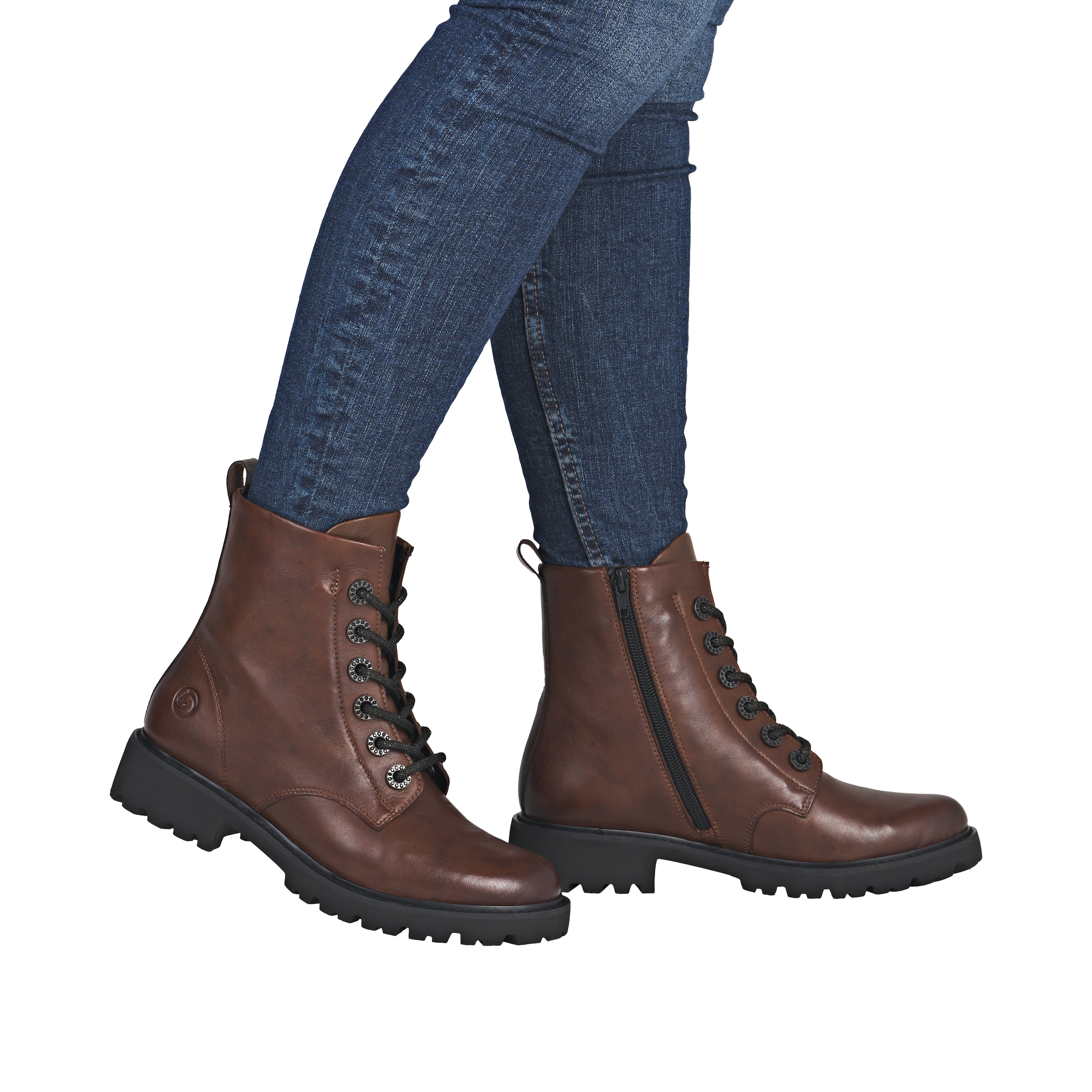 Remonte Schnürstiefelette  Schnürboots, Blockabsatz, Profilsohle, mit Lite´n Soft-Ausstattung