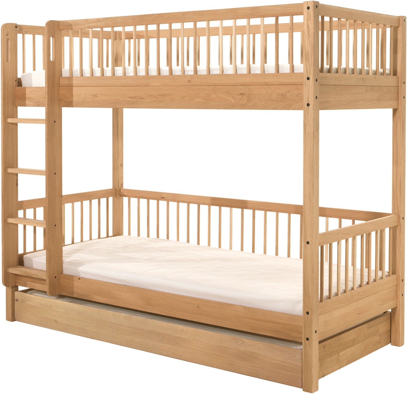 Home affaire Etagenbett "Eiche massiv, Made in Europe, langlebige Qualität" günstig online kaufen