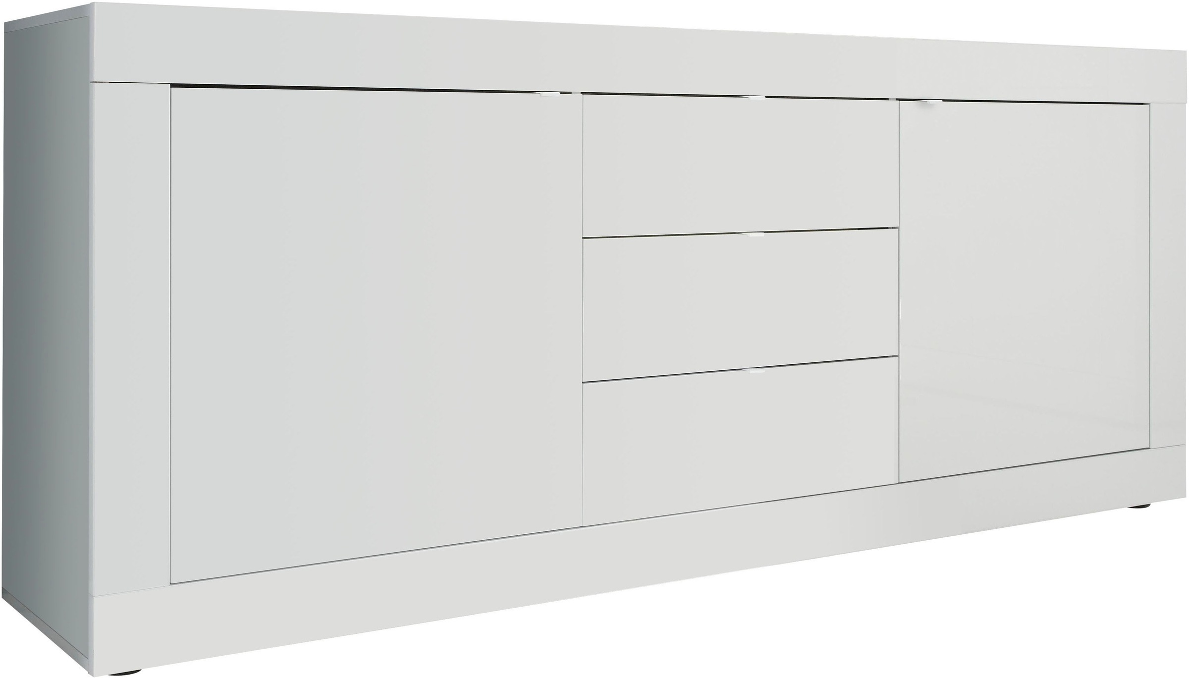 INOSIGN Sideboard »Basic Breite 210 cm, Kommode 2 Türen, 3 Schubkästen, Anrichte,«, Metallgriff, moderne Rahmenoptik, viel Stauraum, Farbauswahl