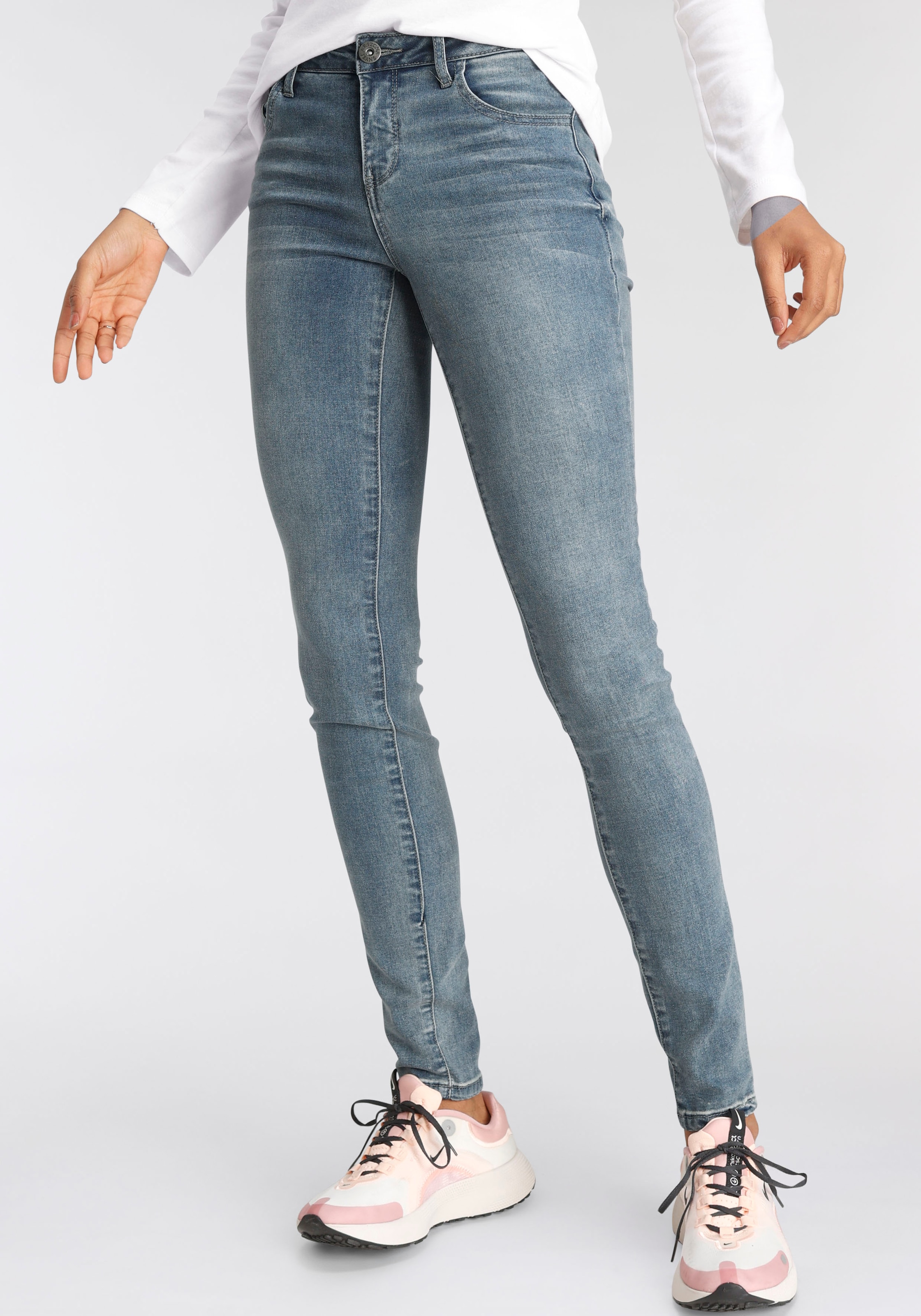 | Waist BAUR Skinny-fit-Jeans Mid Arizona »Ultra-Stretch«, bestellen