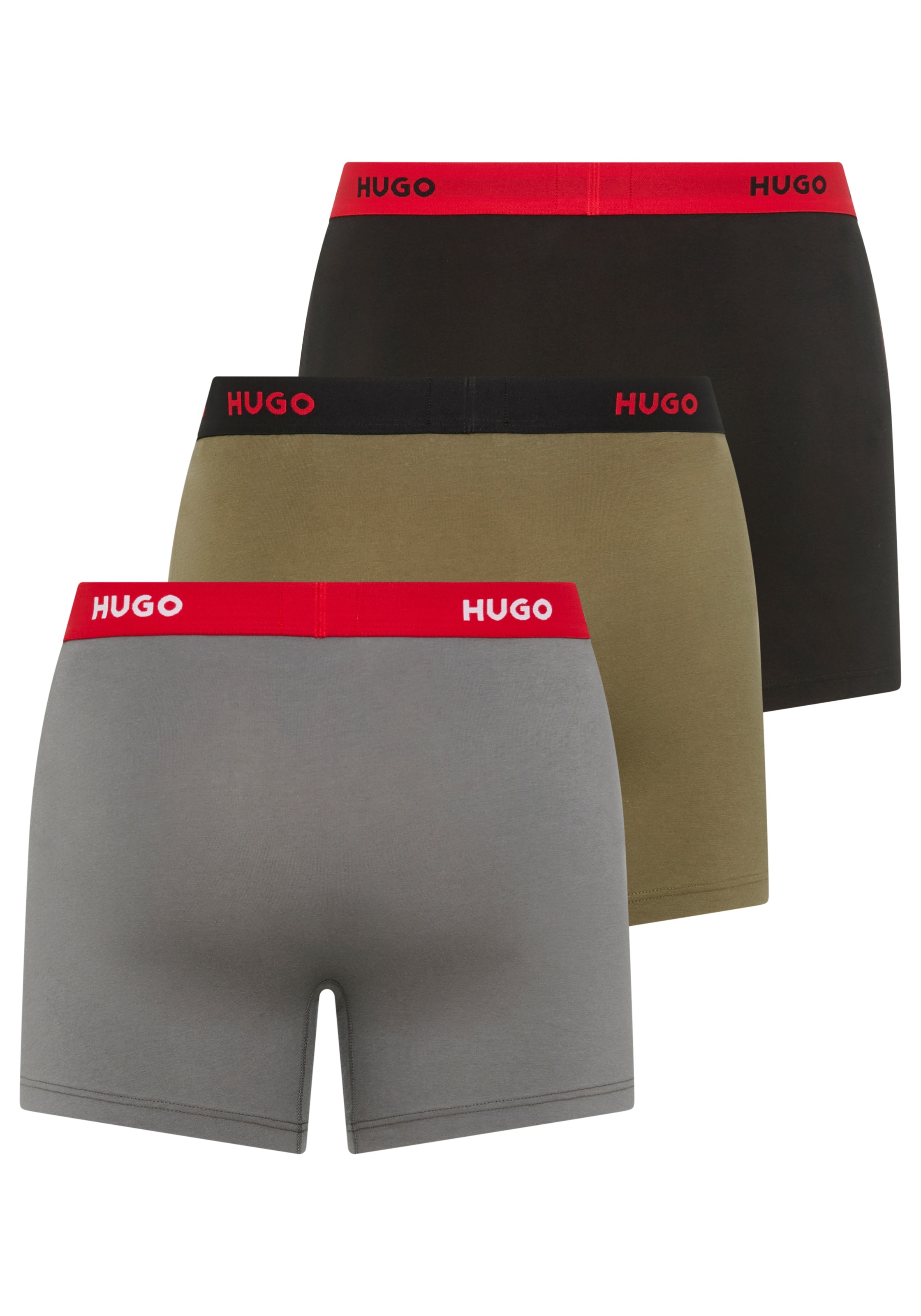 HUGO Underwear Boxer "BOXERBR TRIPLE", (Packung, 3 St., 3er), mit elastisch günstig online kaufen