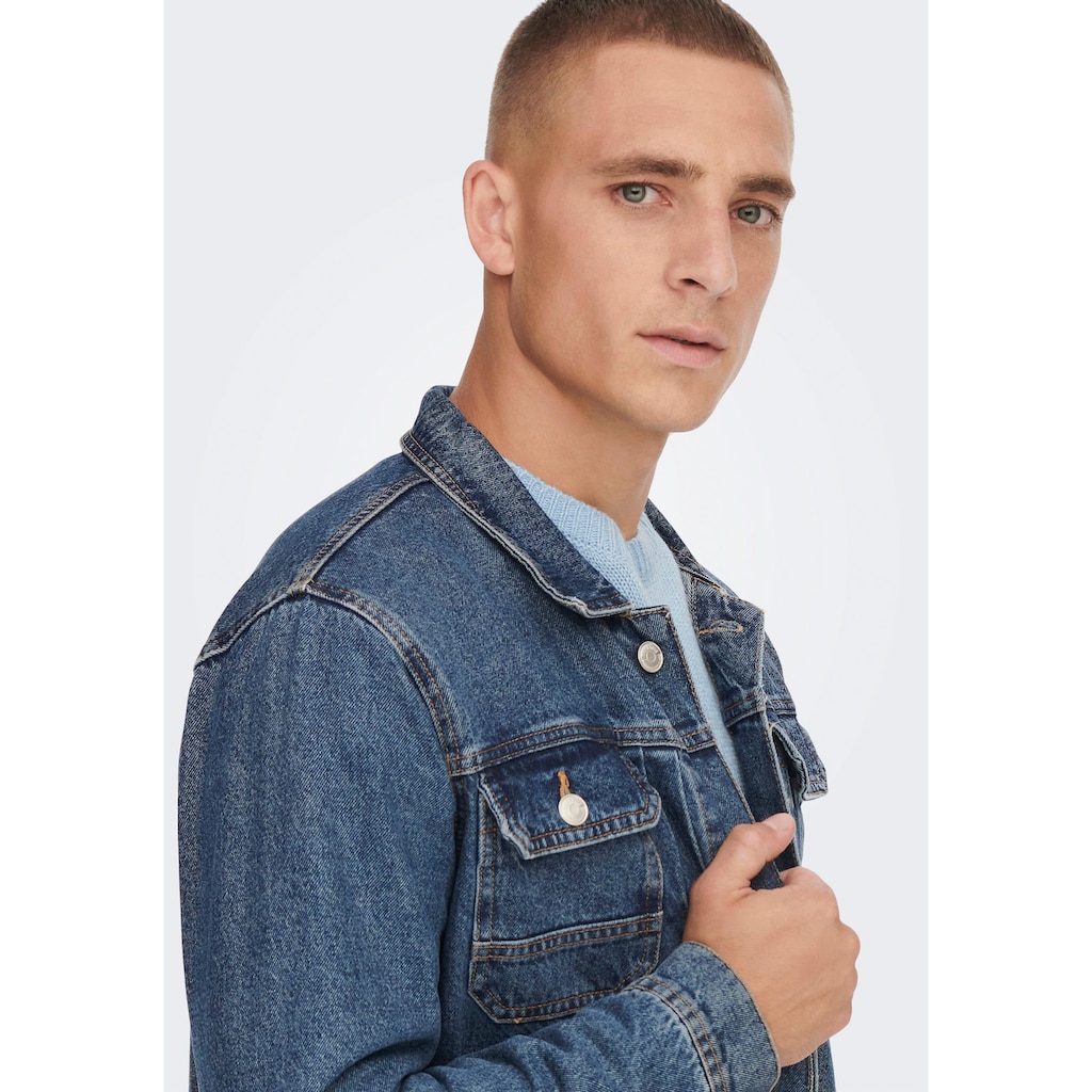 ONLY & SONS Jeansjacke »ONSDUKE M. BLUE 3518 JACKET«