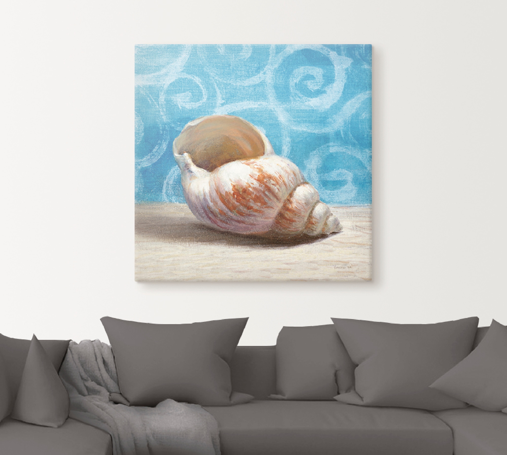 Artland Leinwandbild »Geschenke aus dem Meer I«, Wassertiere, (1 St.), auf Keilrahmen gespannt