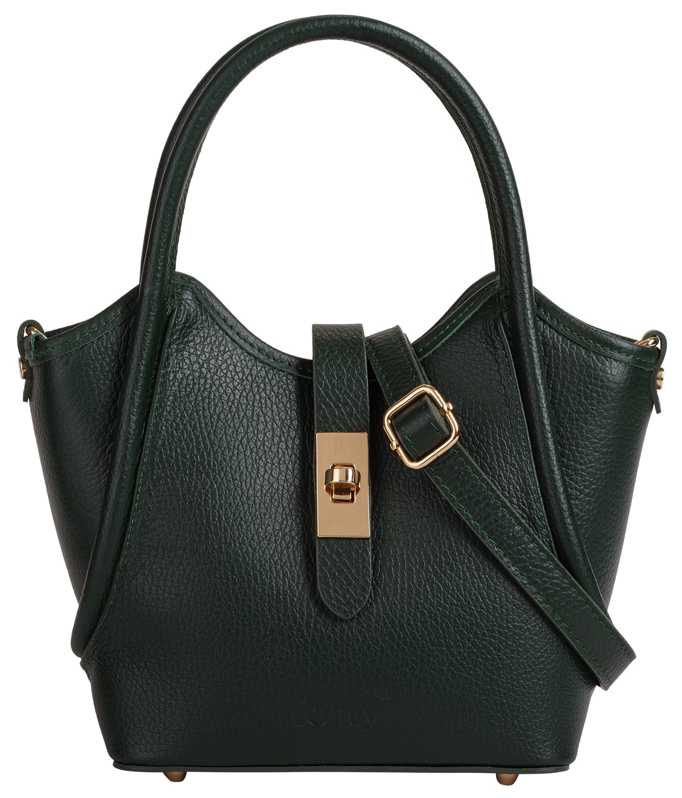 forty Henkeltasche "CALDRINA - S" echt Leder, Made in Italy