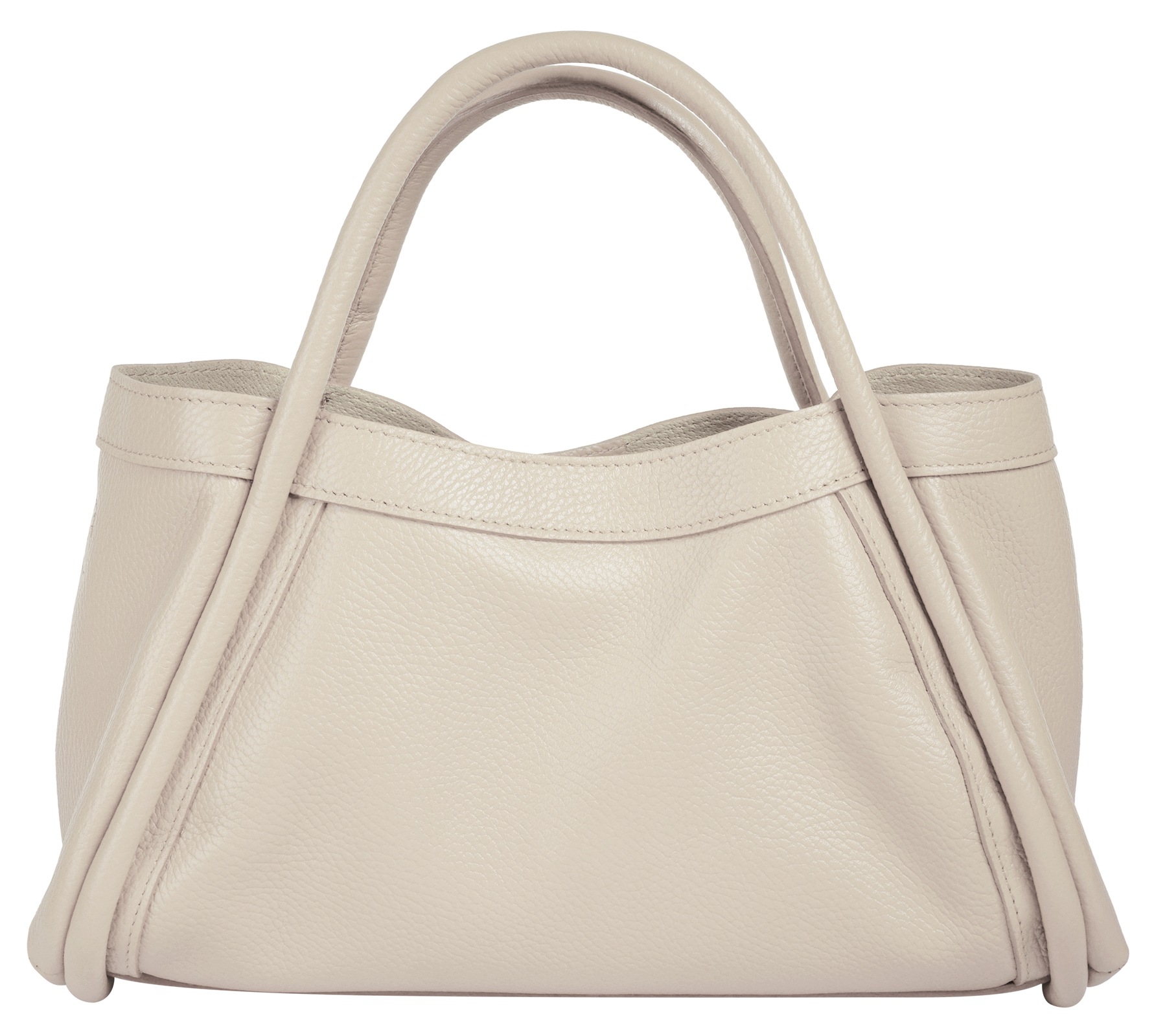 Thumbnail - Cluty Henkeltasche "2 in 1" echt Leder, Made in Italy