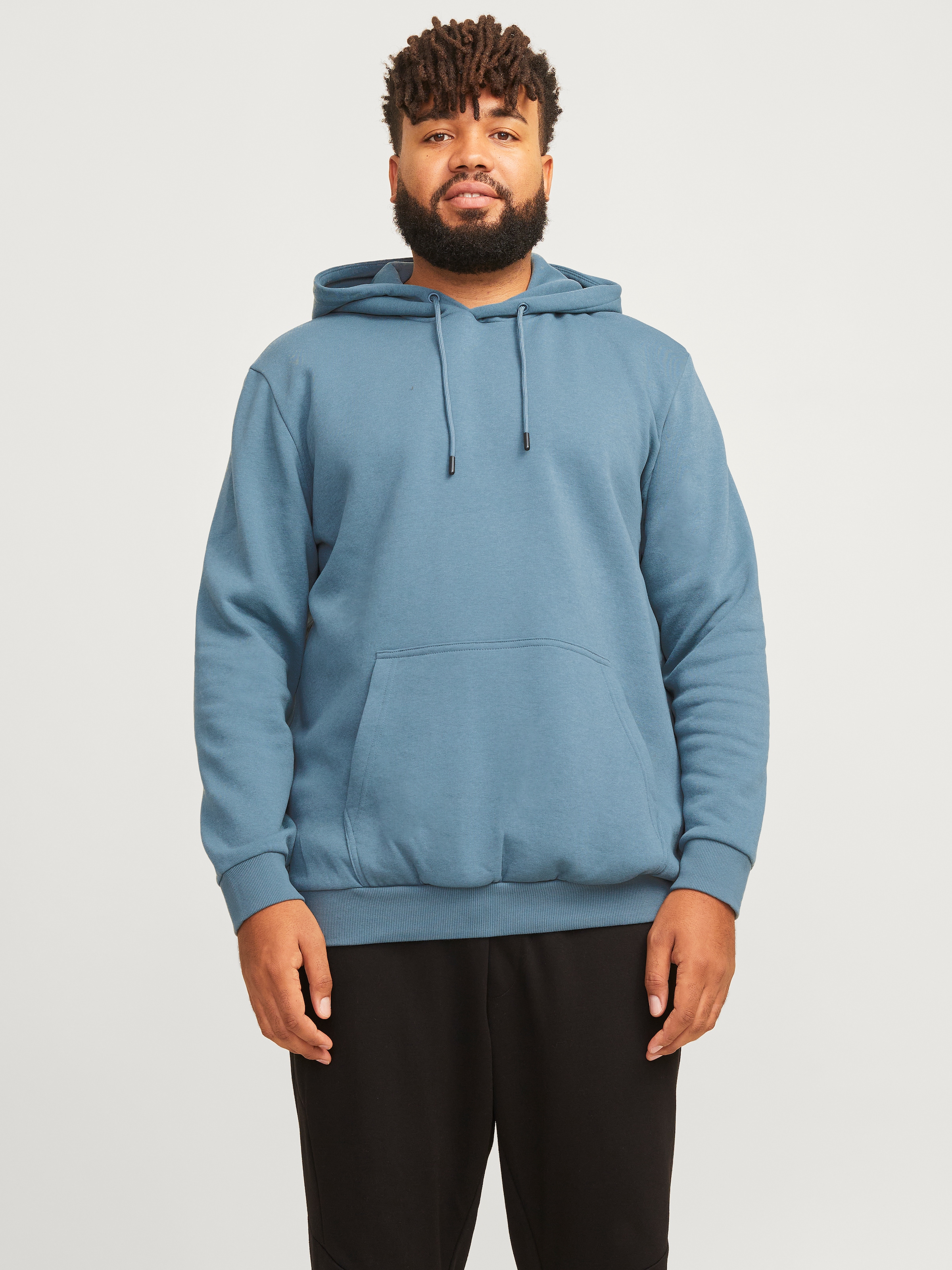 Kapuzensweatshirt »JJEBRADLEY SWEAT HOOD NOOS PLS«, mit Rippbündchen