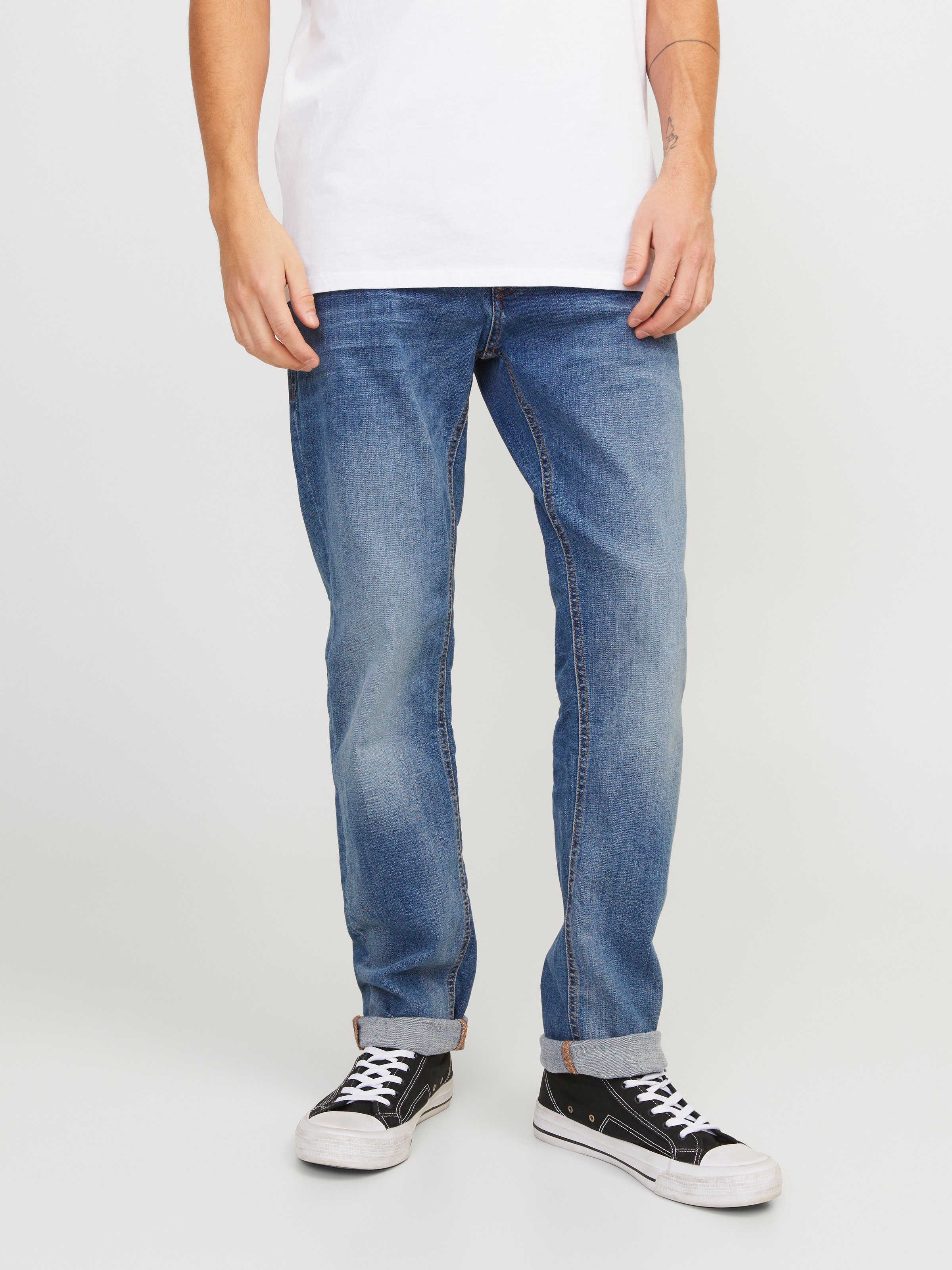 Jack & Jones Slim-fit-Jeans "JJITIM mit Waschung und praktischen Taschen" A günstig online kaufen